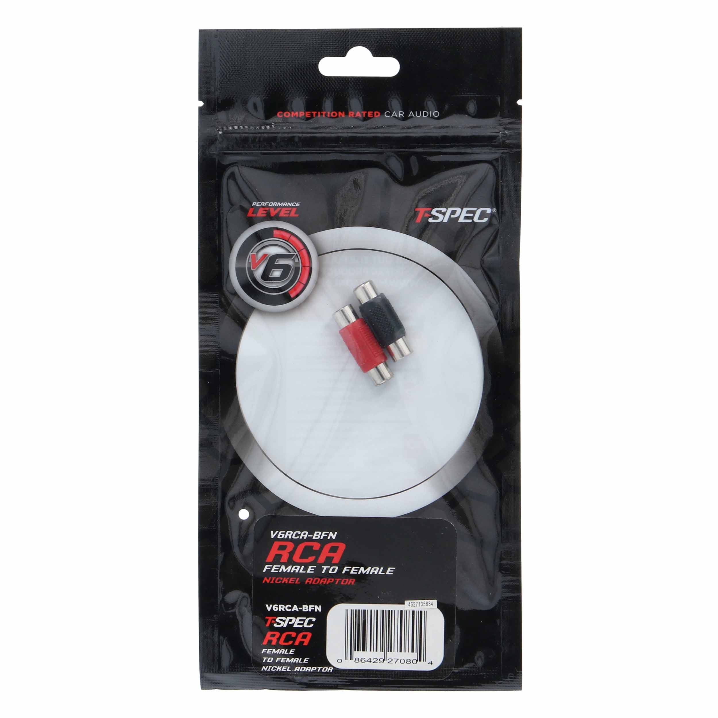 Female to female nickel plated RCA barrel adapter - 2 pack