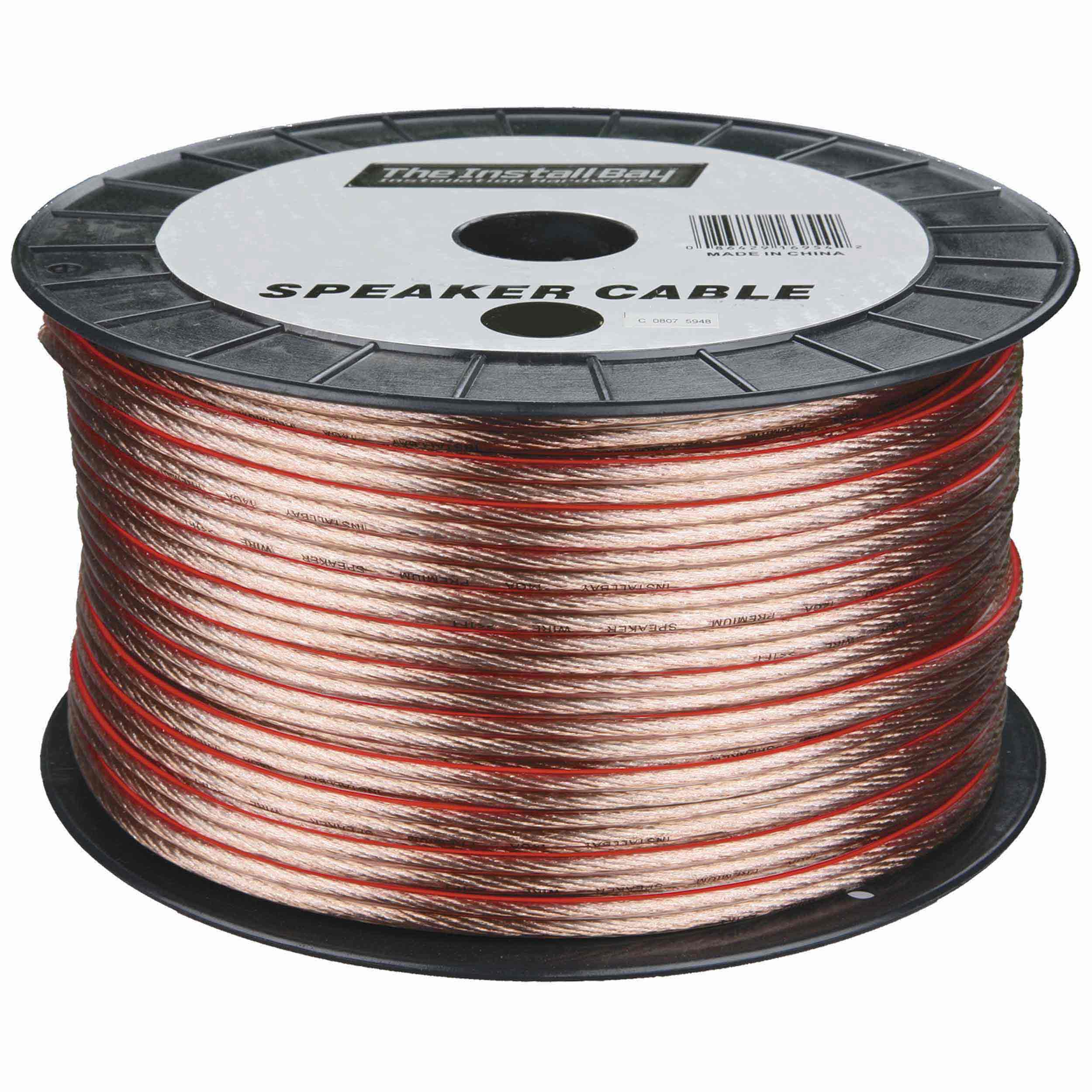 CCA Value Line Speaker Wire 12GA Clear - 250 Foot Coil