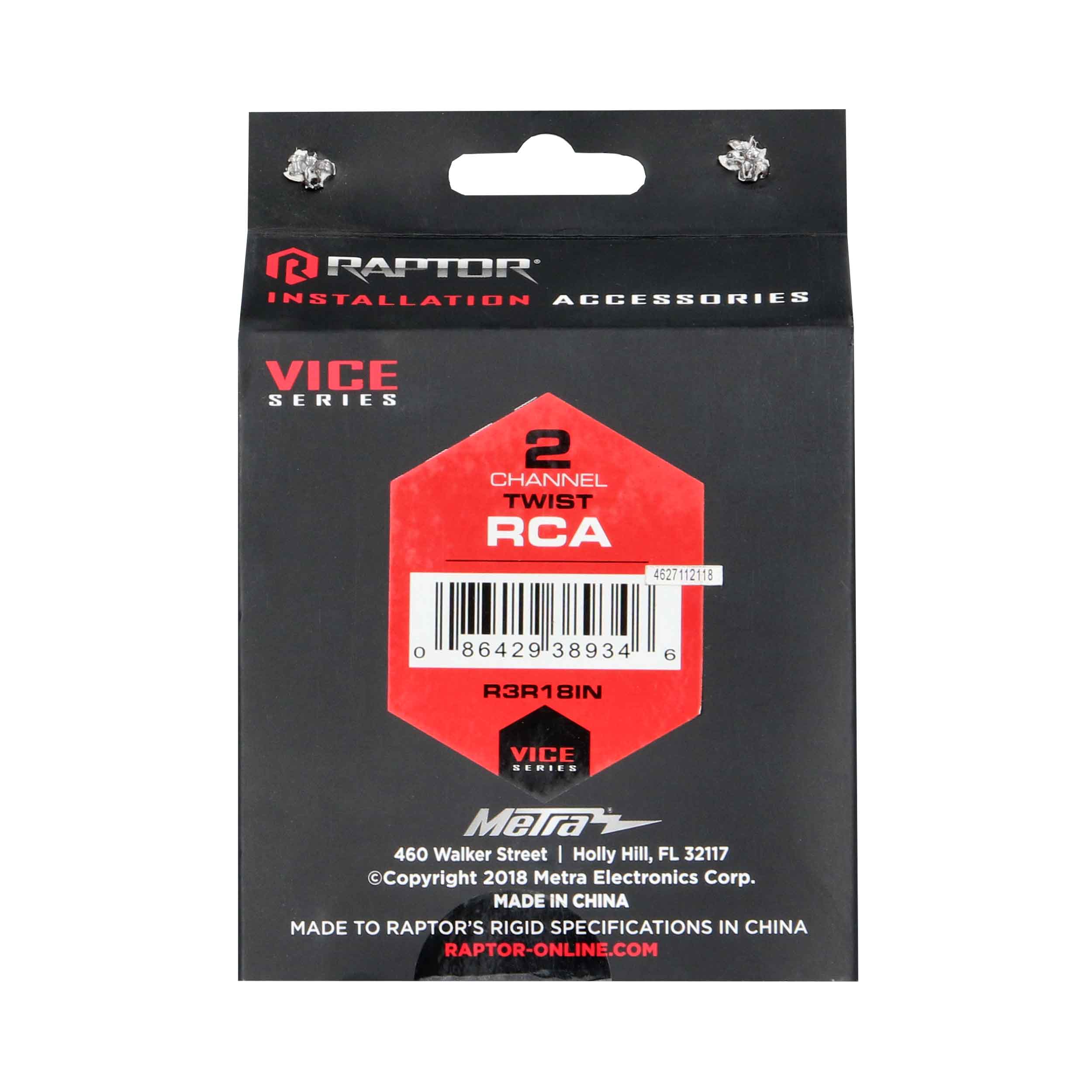 RCA 2-Channel Audio Cable - Vice Series 1.5 Feet