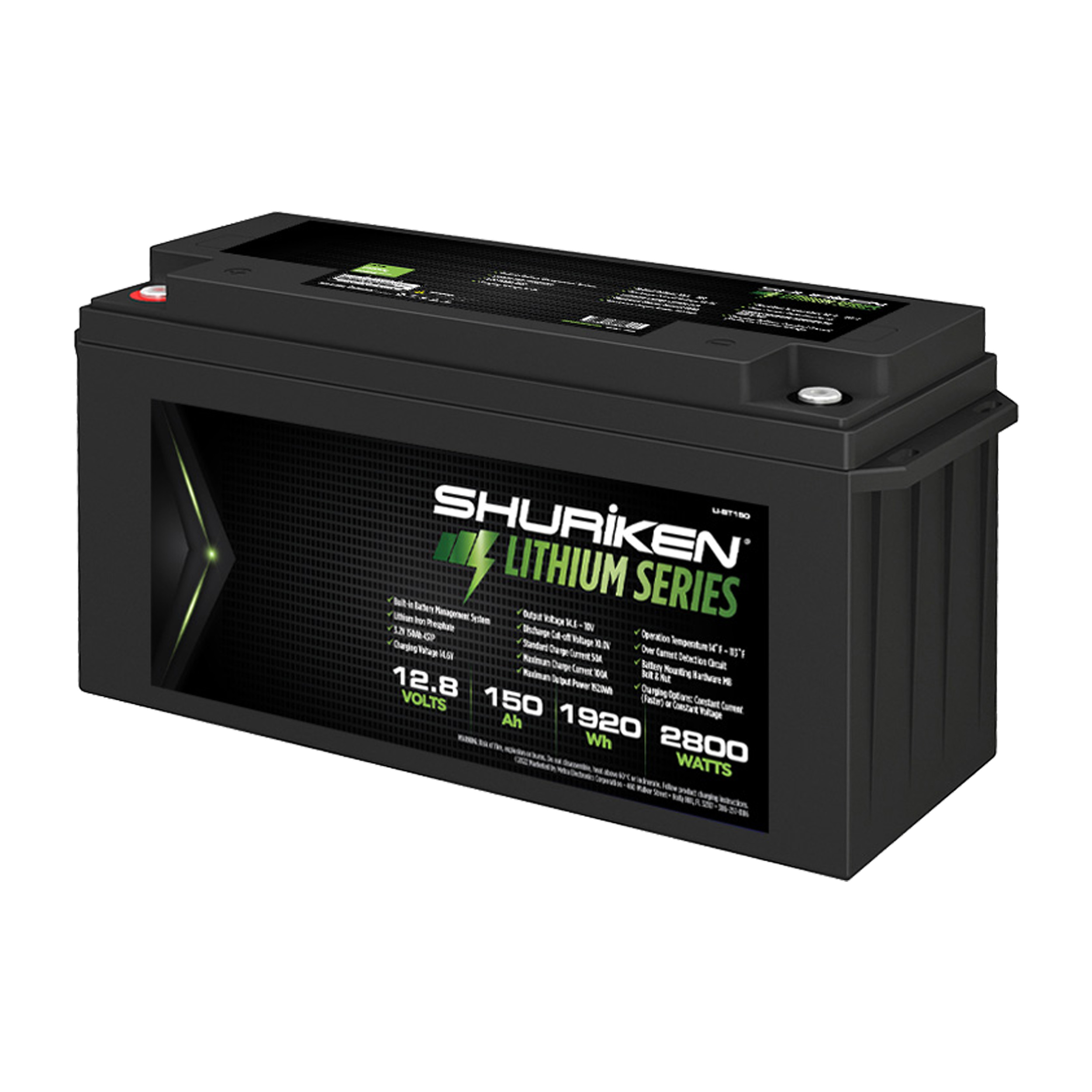 2800W / 150 Amp Hours Lithium Iron Battery