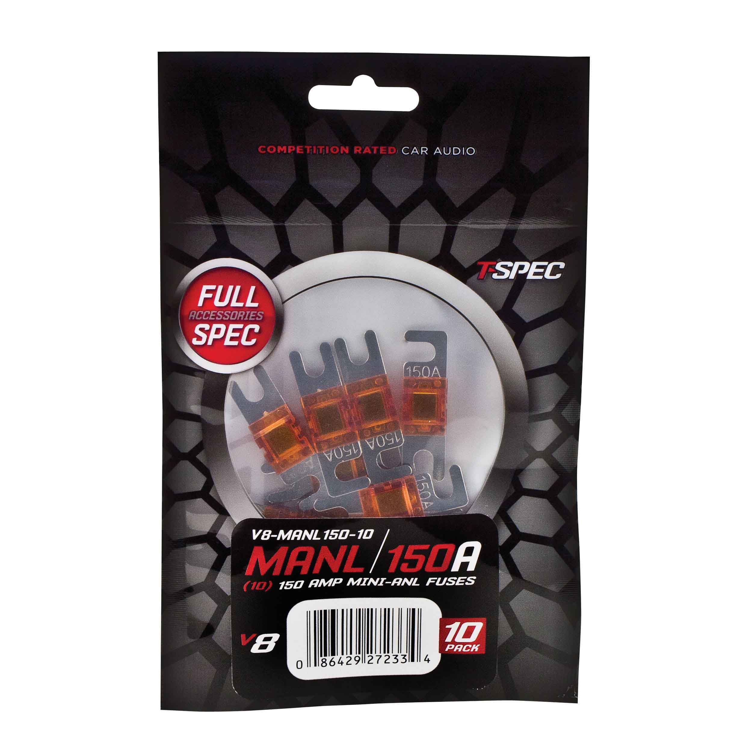 MINI ANL FUSES v8 SERIES NICKEL PLATED-10 PACK