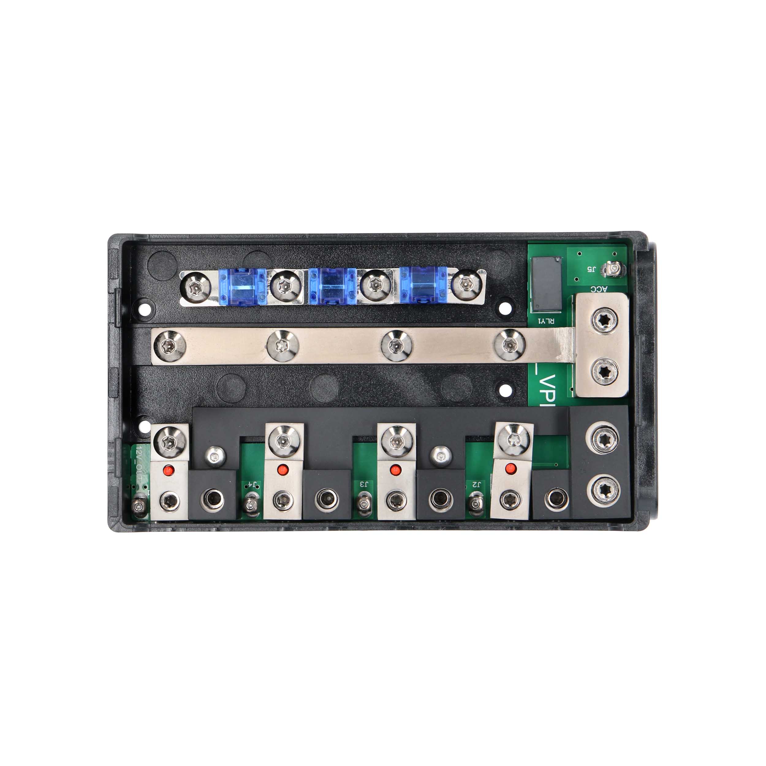 Distribution Block Dual Input 4-Way Power + Ground