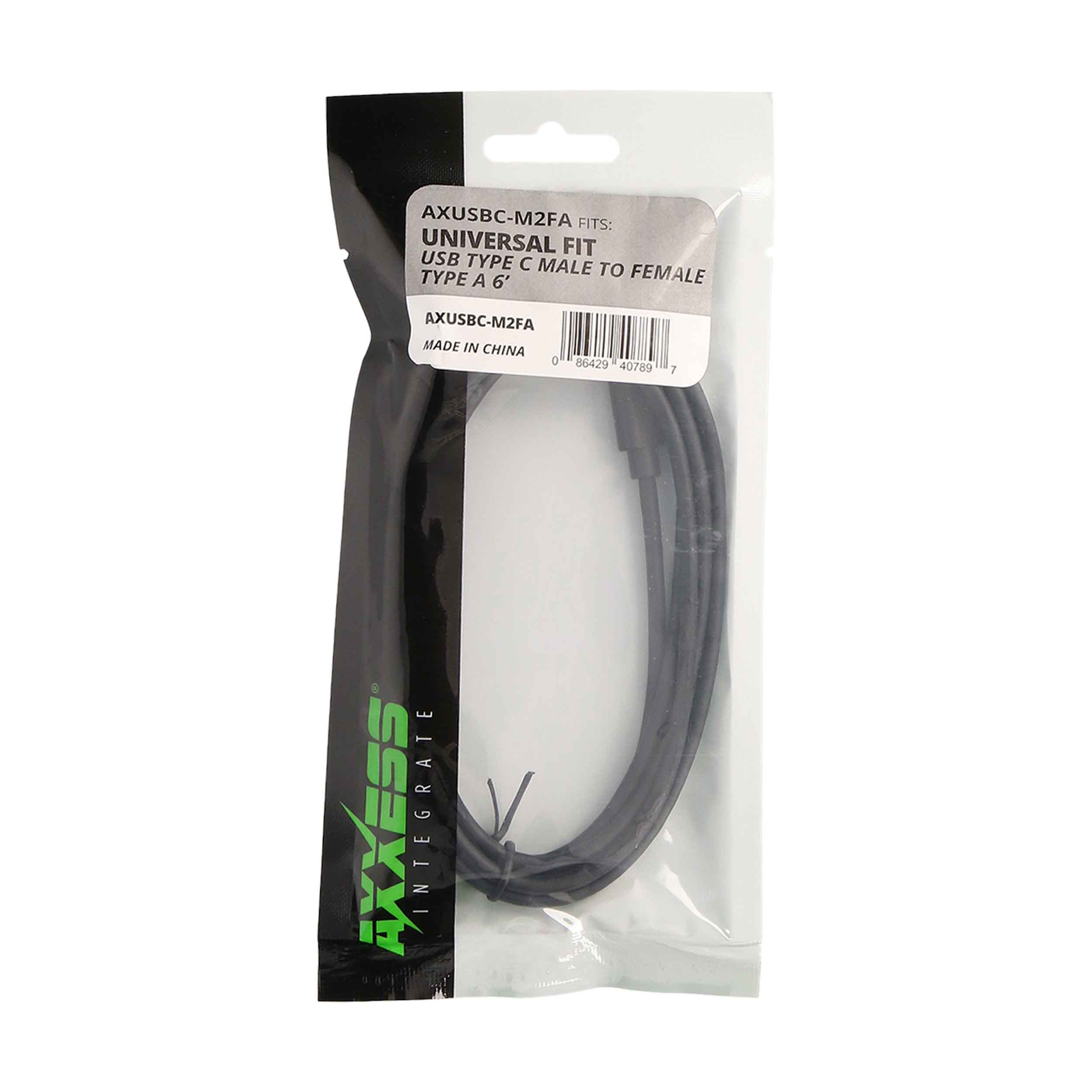 USB-C Replacement Cable - 6 Ft, Male to Female Type A