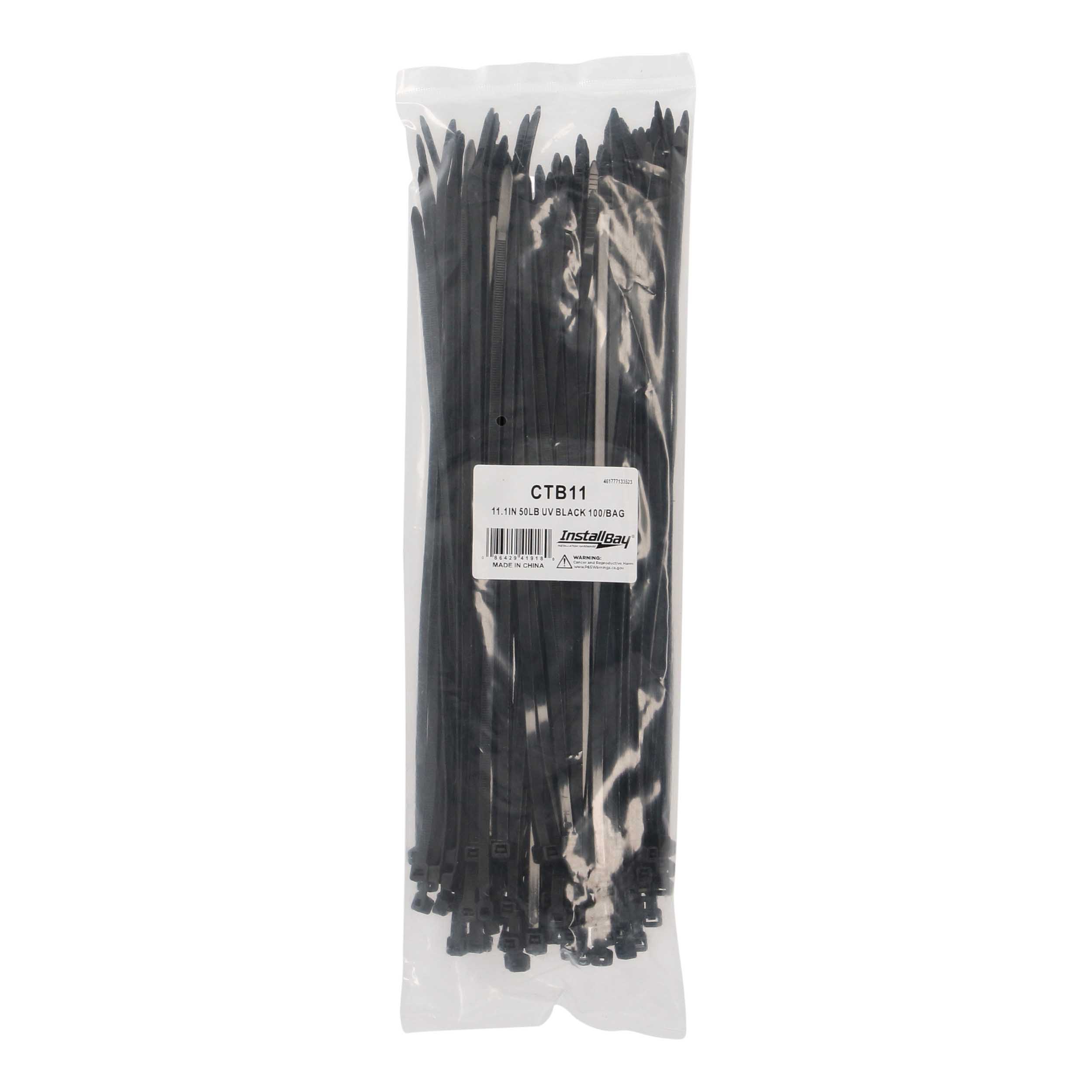 Cable Tie 11.1" Black 100 count