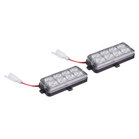White Grille Strobe Light Kit - 8 LED, 2-Pack