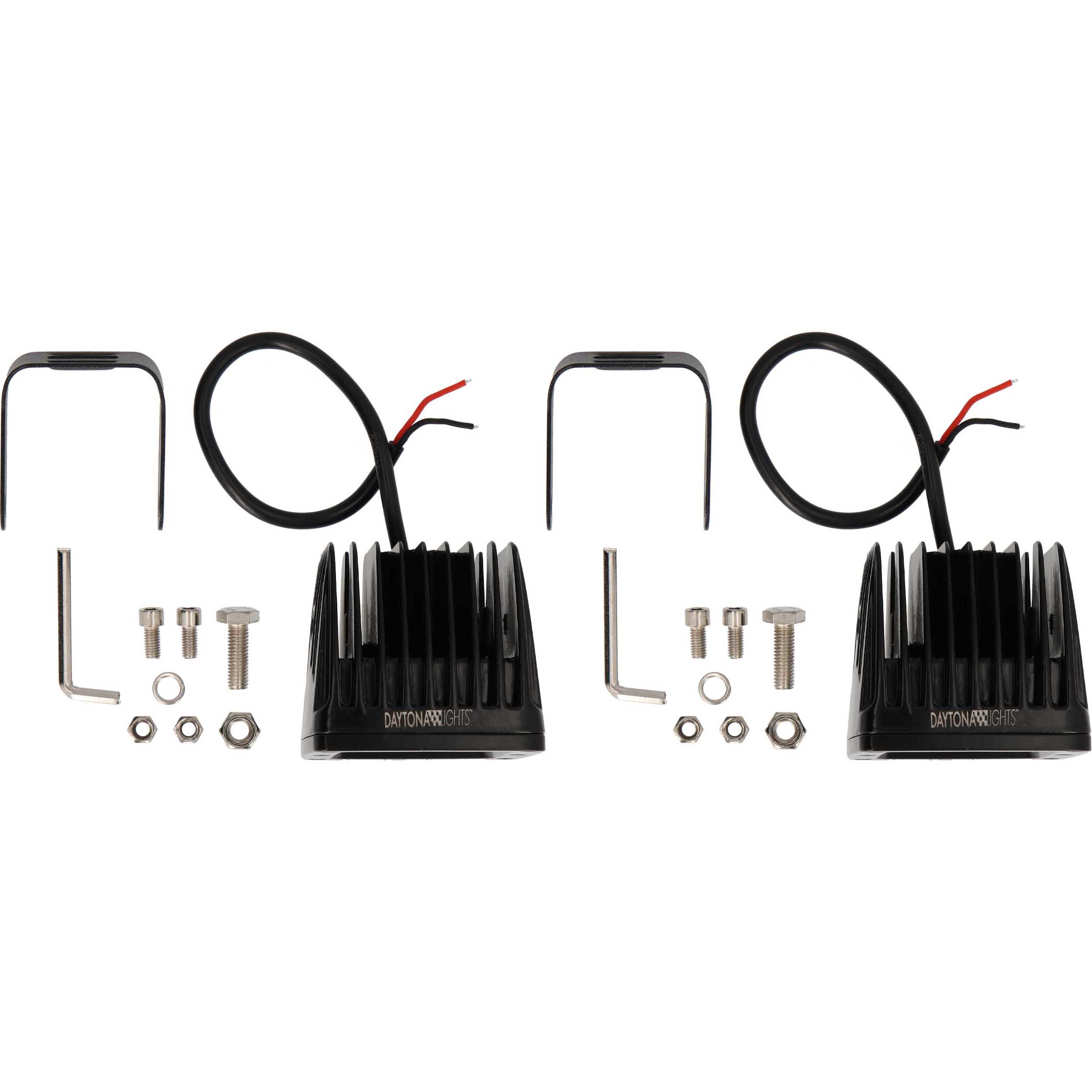 Daytona Lights 3" Cube Lights - 4 LED Flood (2Pk)