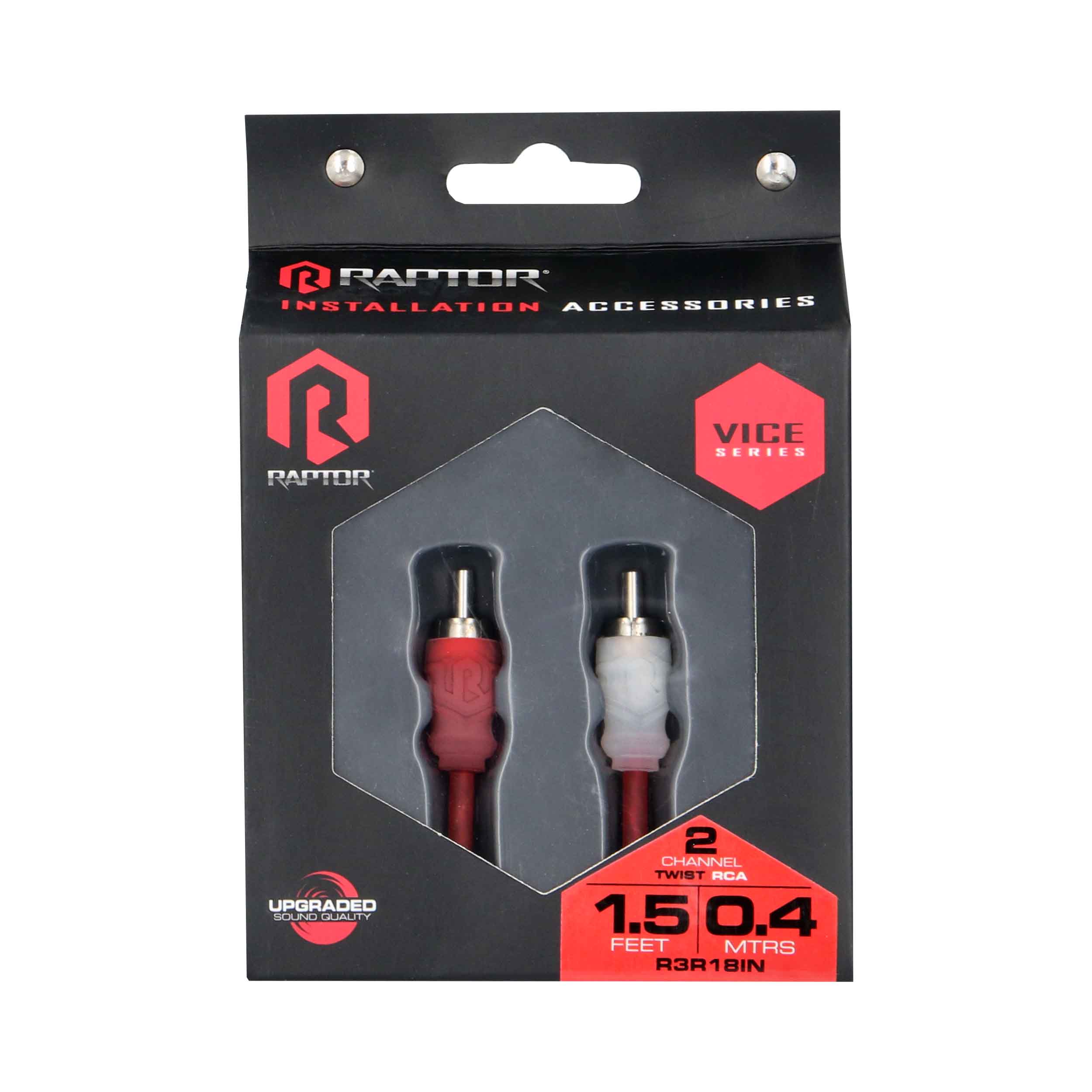 RCA 2-Channel Audio Cable - Vice Series 1.5 Feet