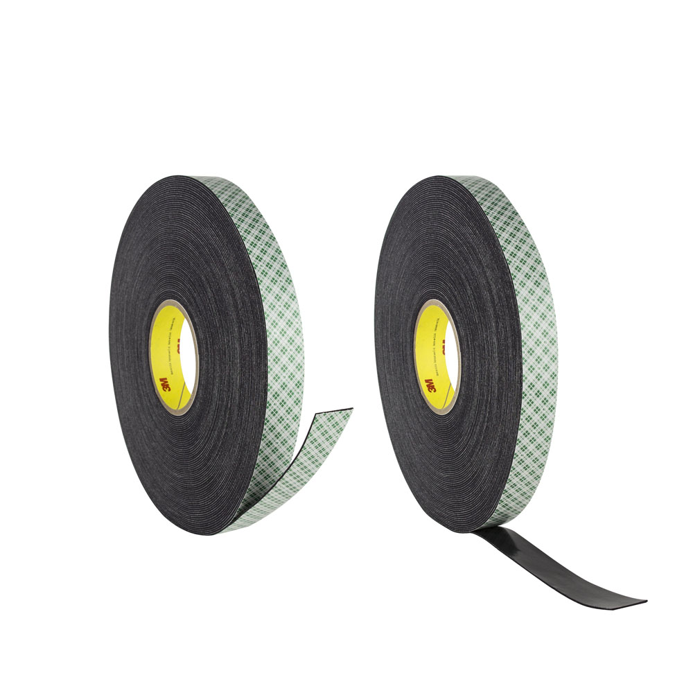 Double Coat Urethane Foam Tape Black - 1 in x 36 yd