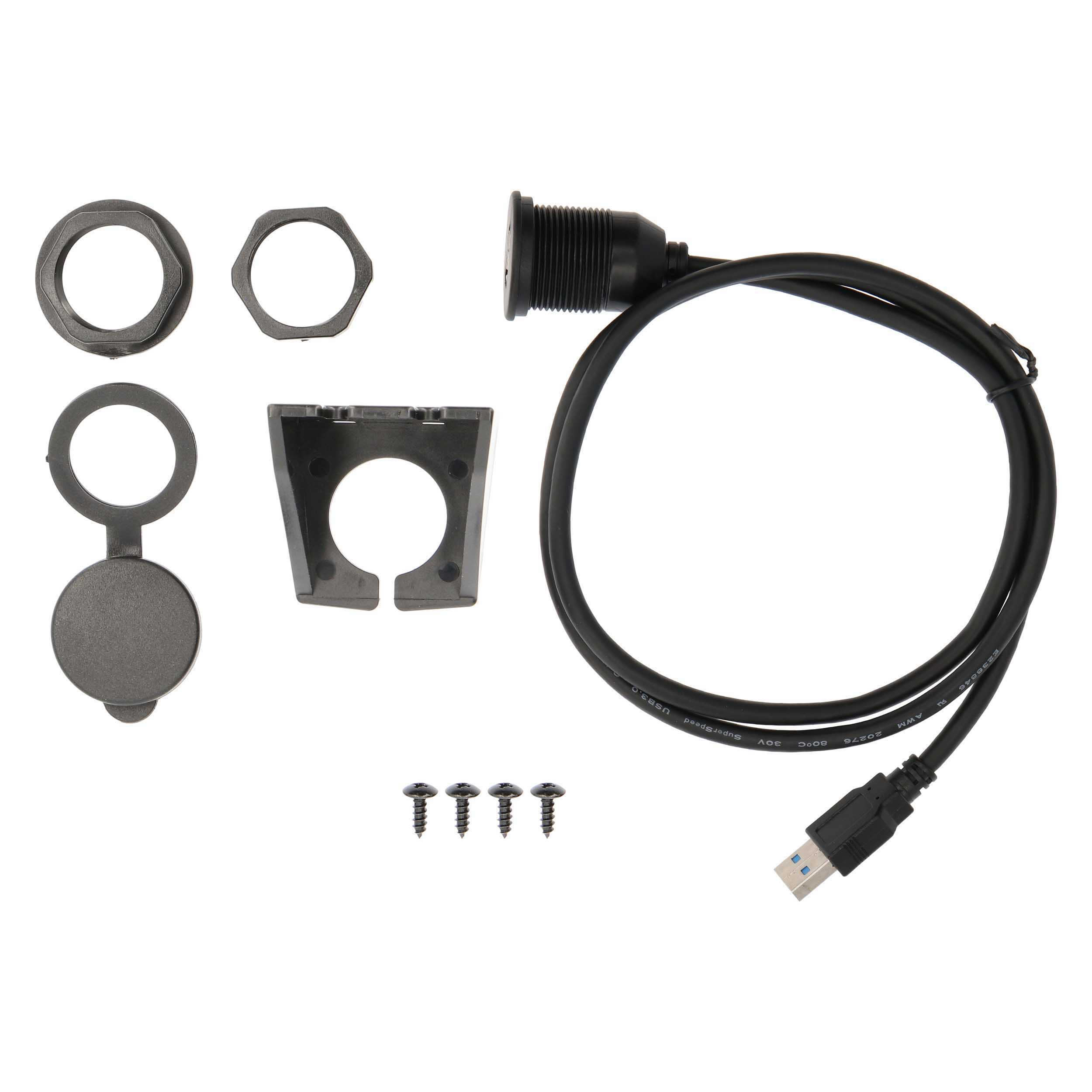 USB 3.0 Charge And Data Flush Mount - Retail Pack