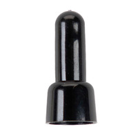 Crimp Cap Long Neck Black Nylon 16-14 Gauge - Package of 100