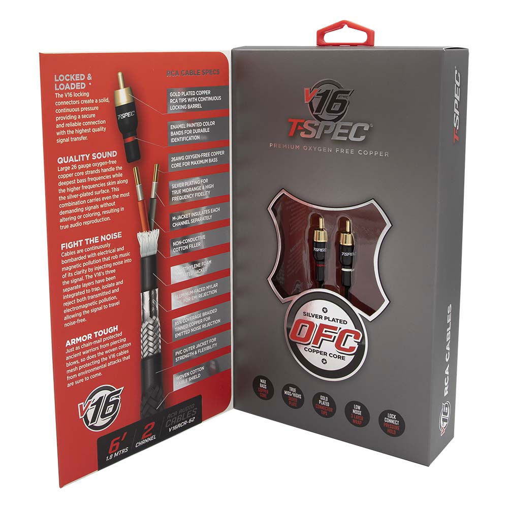 V16 Series RCA Audio Cables - 6 Feet