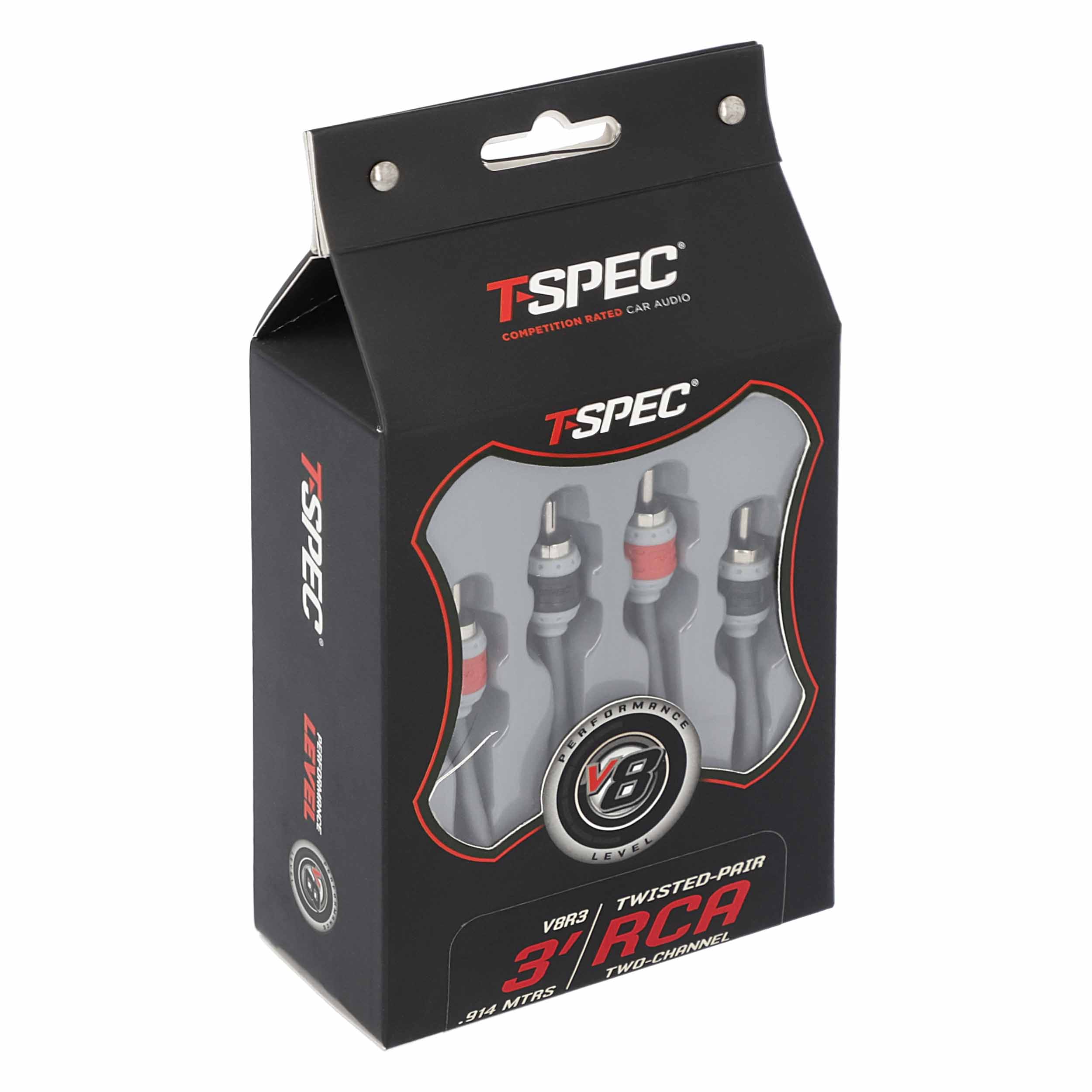 RCA v8 Series 2-Channel Audio Cable - 3 FT