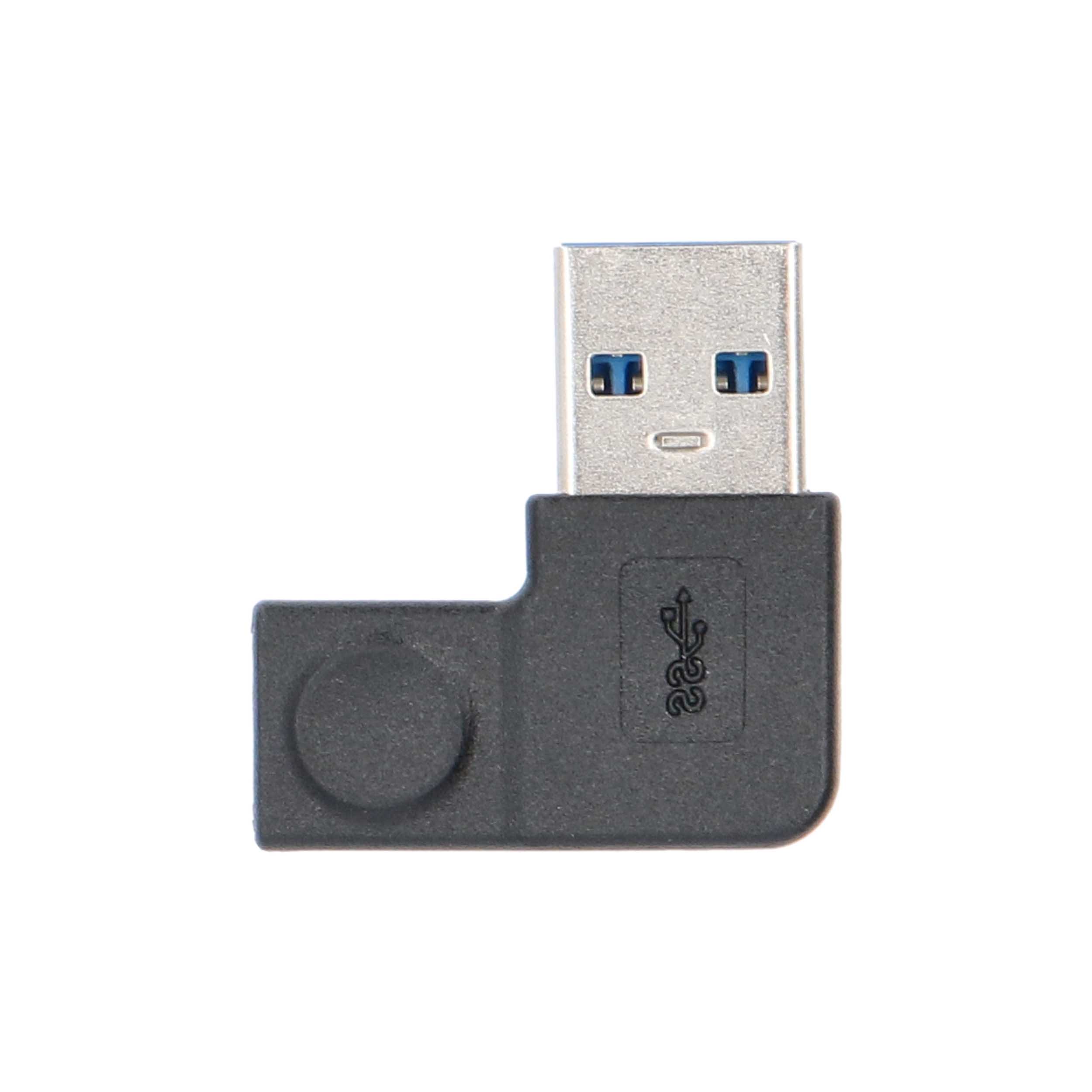 USB-A 3.0 To USB-C 2.0 Right Angle Adapter
