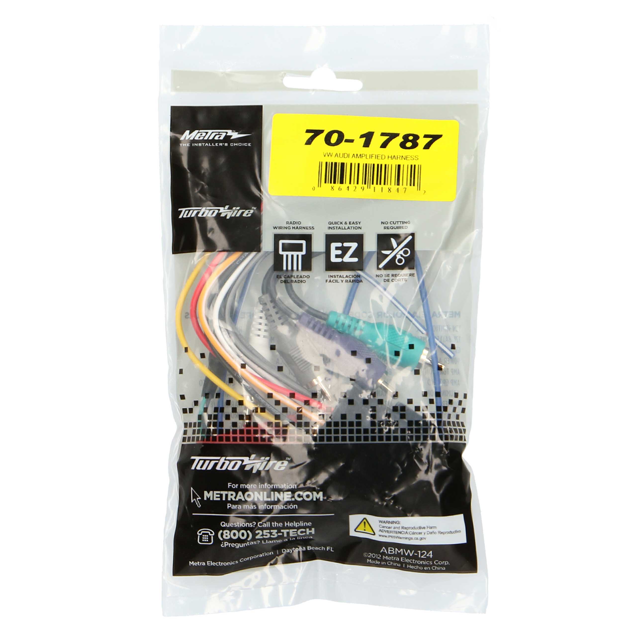 Radio Replacement Harness - Fits Audi/Porsche/Volkswagen 1986-2005