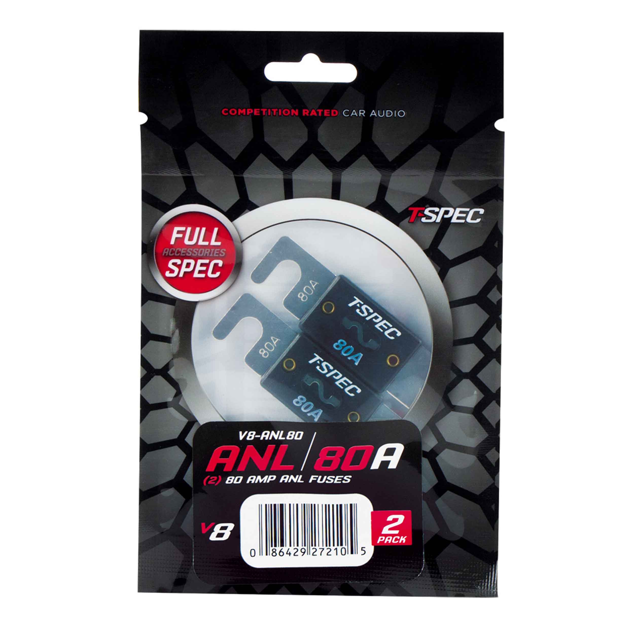 ANL FUSES v8 SERIES NICKEL PLATED-2 PACK