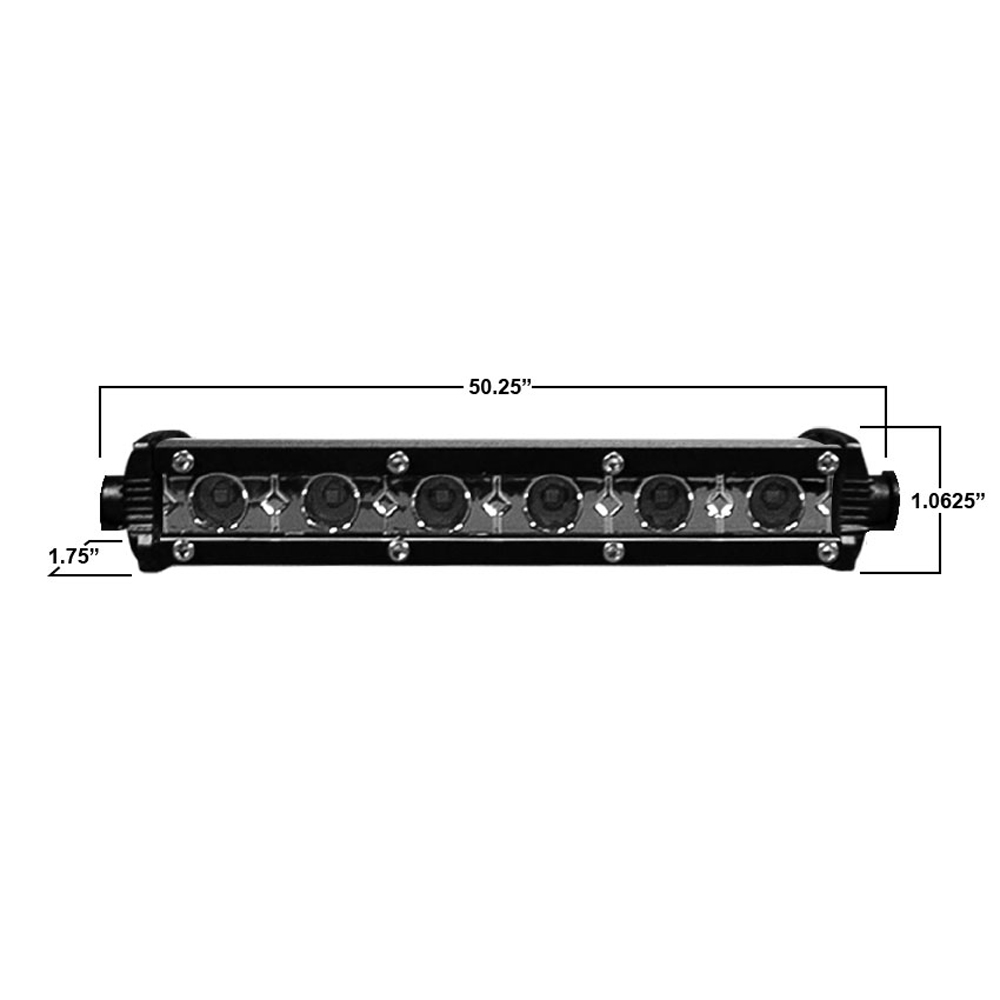 Daytona Lights 50.25" Ultra Slim Single Row LED Lightbar