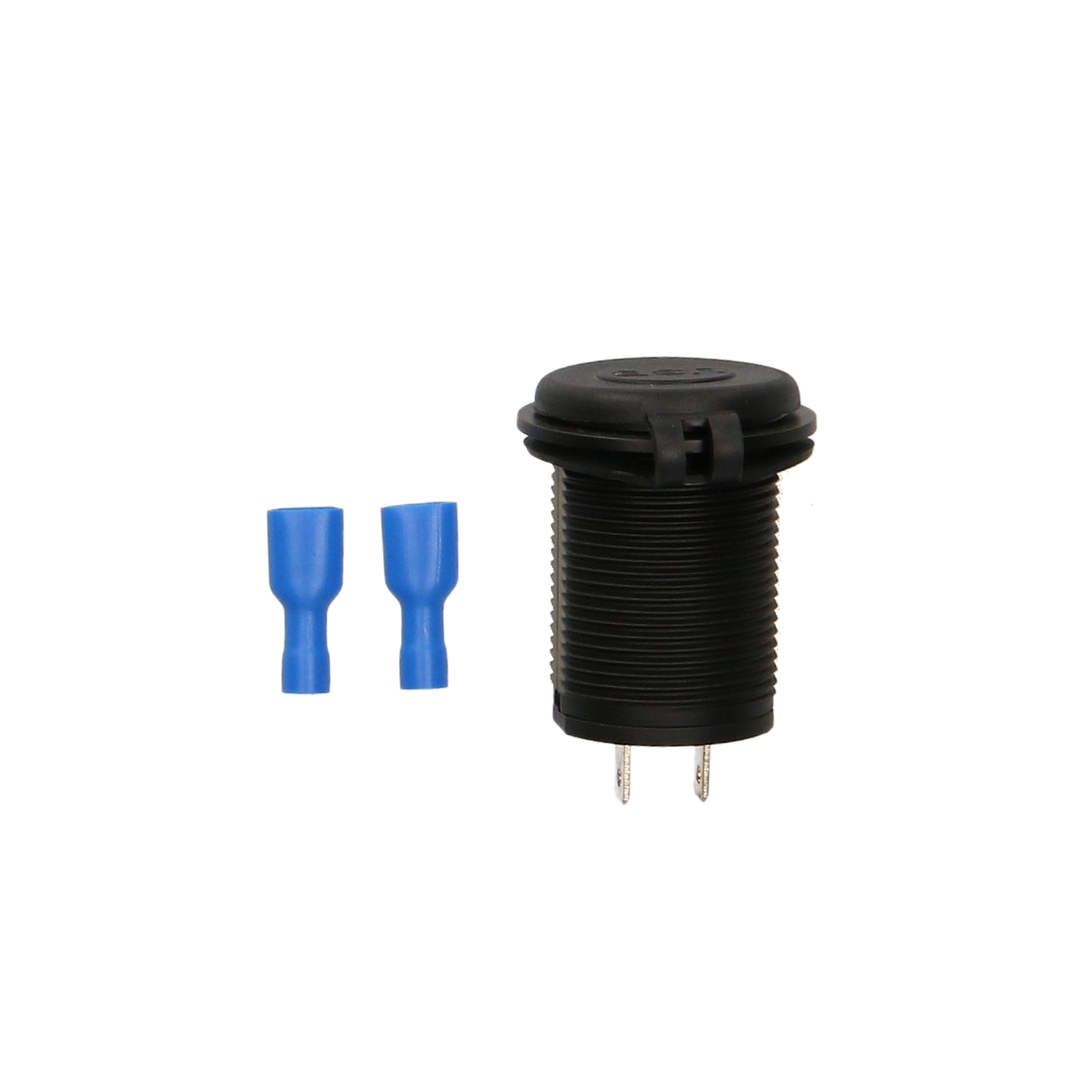 Dual USB Charger 4.2 Amp Flush Mount - Red - Retail Pack