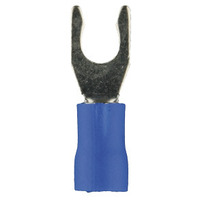Blue Vinyl Locking Spade Terminal 16-14 Gauge #8