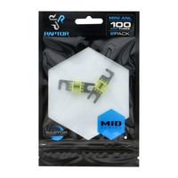 100 AMP Mini ANL Fuses Nickel Plated - MID SERIES - 2 PK