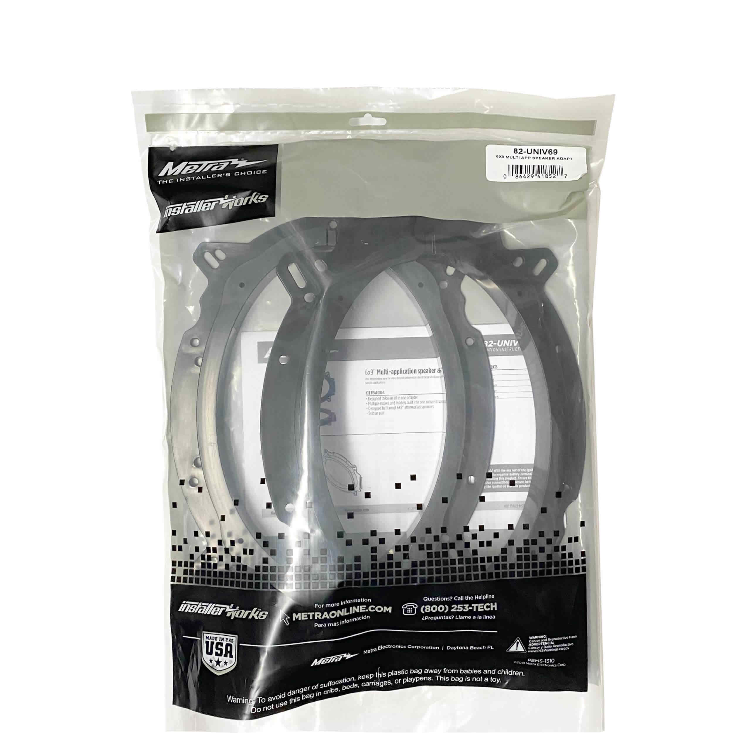 Universal 6X9 inch speaker adapter