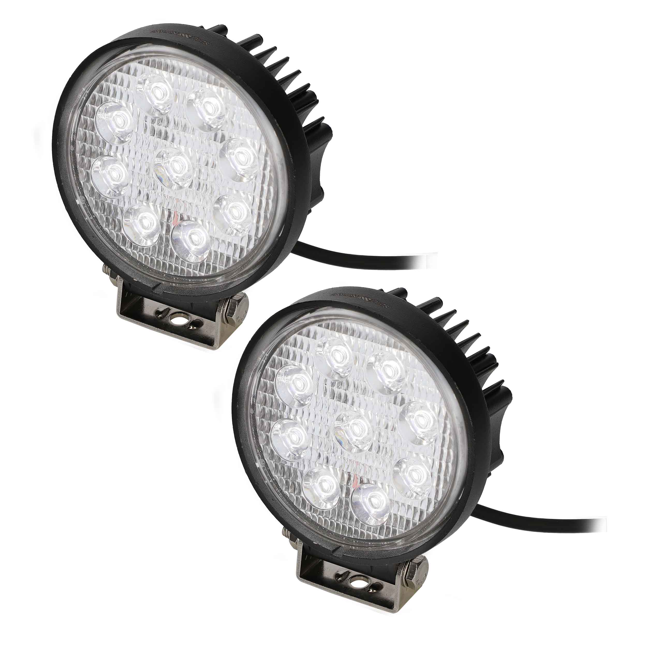 Daytona Lights Round Driving Lights - 9 LED (2PK)