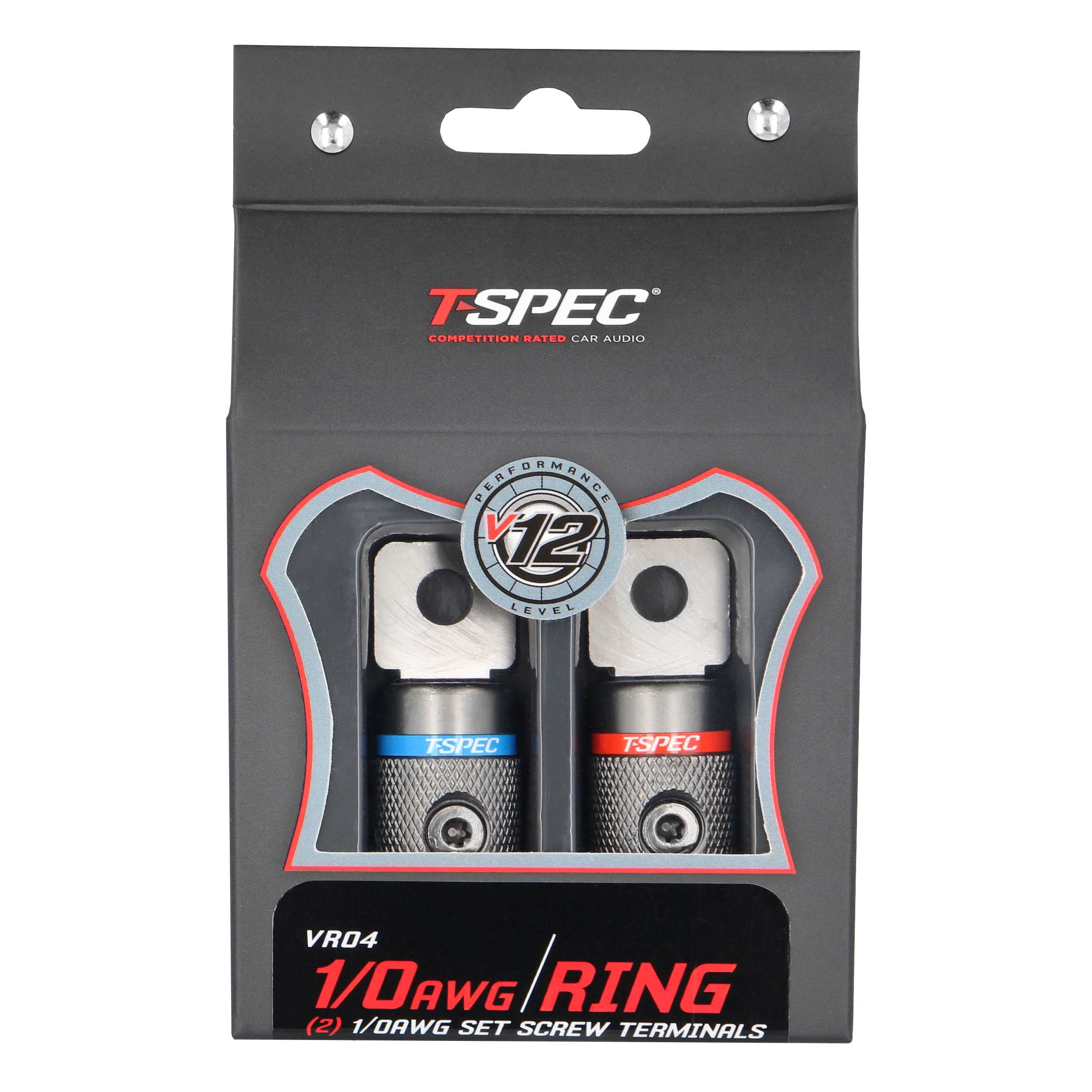 V12 Heavy Duty Set Screw Ring Terminal | 1/0 AWG | 2 Pack