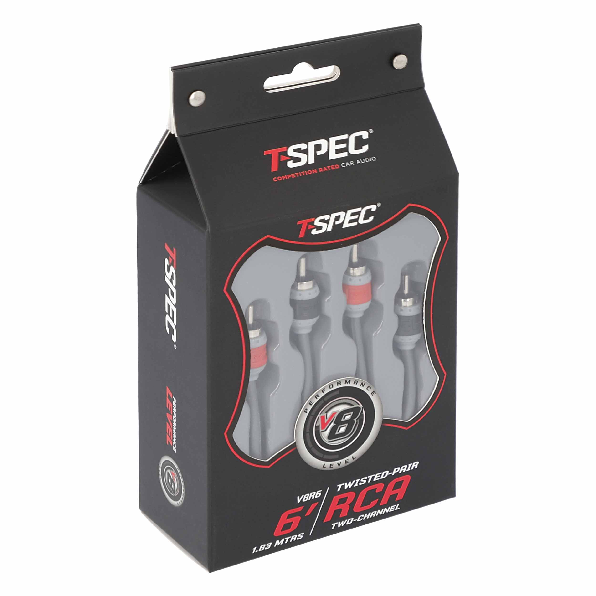 RCA v8 Series 2-Channel Audio Cable - 6 FT