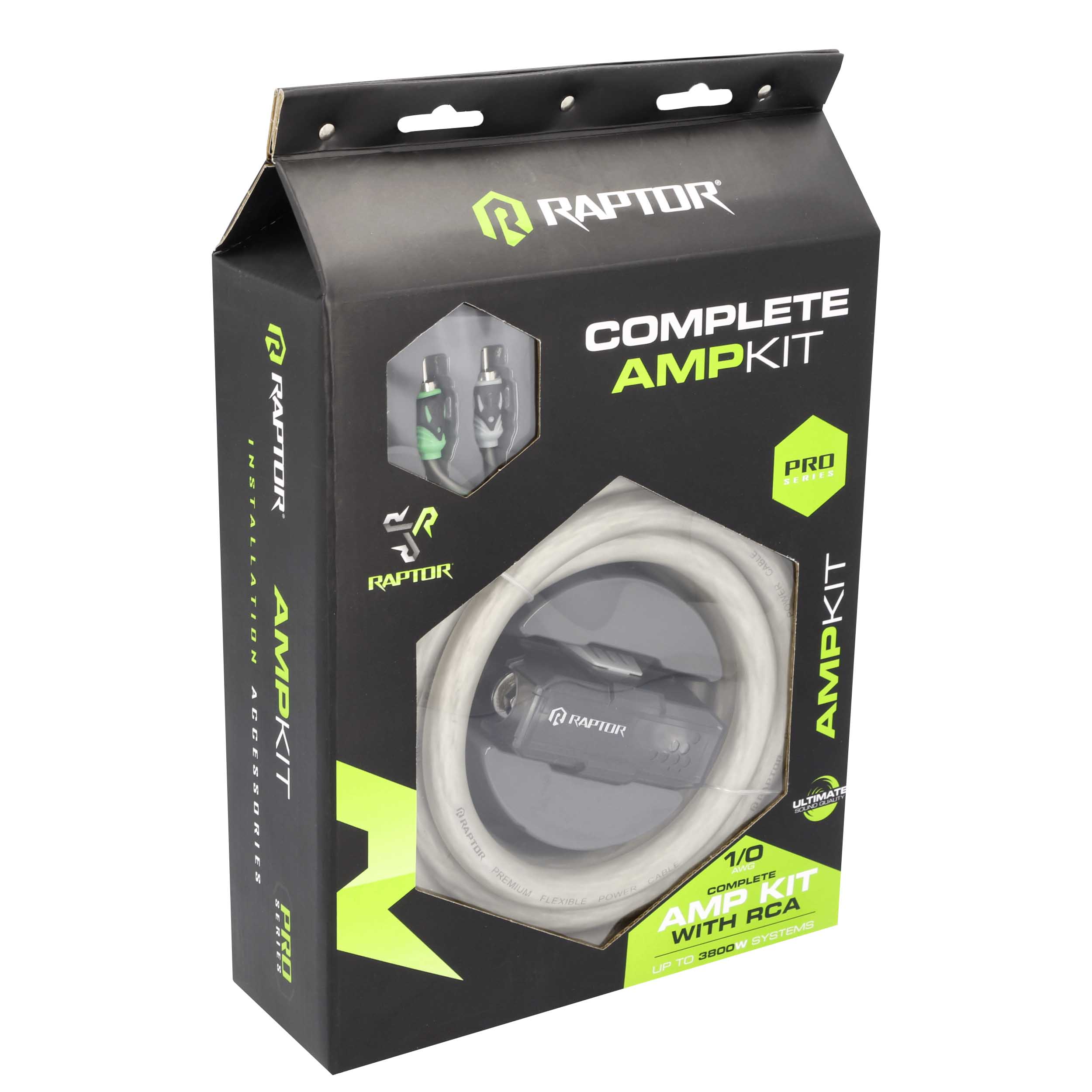 600W 8 AWG Amp Kit with RCA Cable - Pro Series