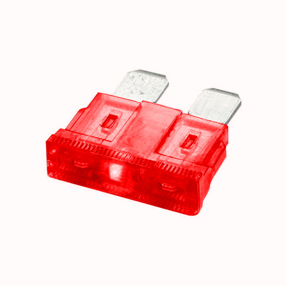 REGULAR AUTO BLADE FUSE WITH INDICATING LED - 10 AMP