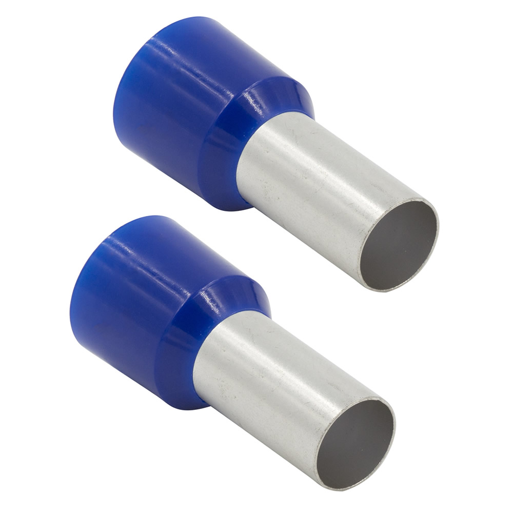 Blue 1/0 GA Ferrules - Package of 100