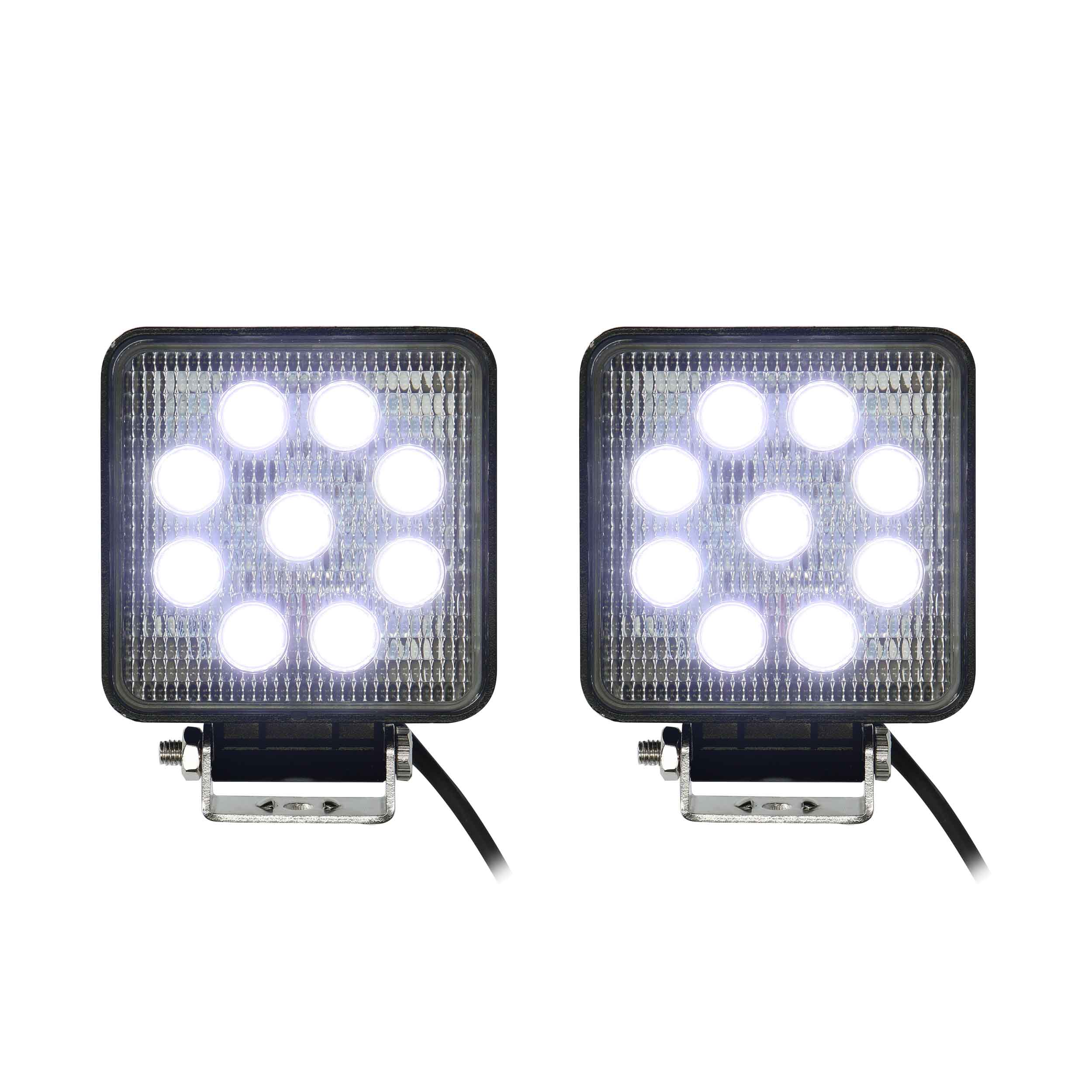 Daytona Lights Square Driving Lights - 9 LED (2PK)