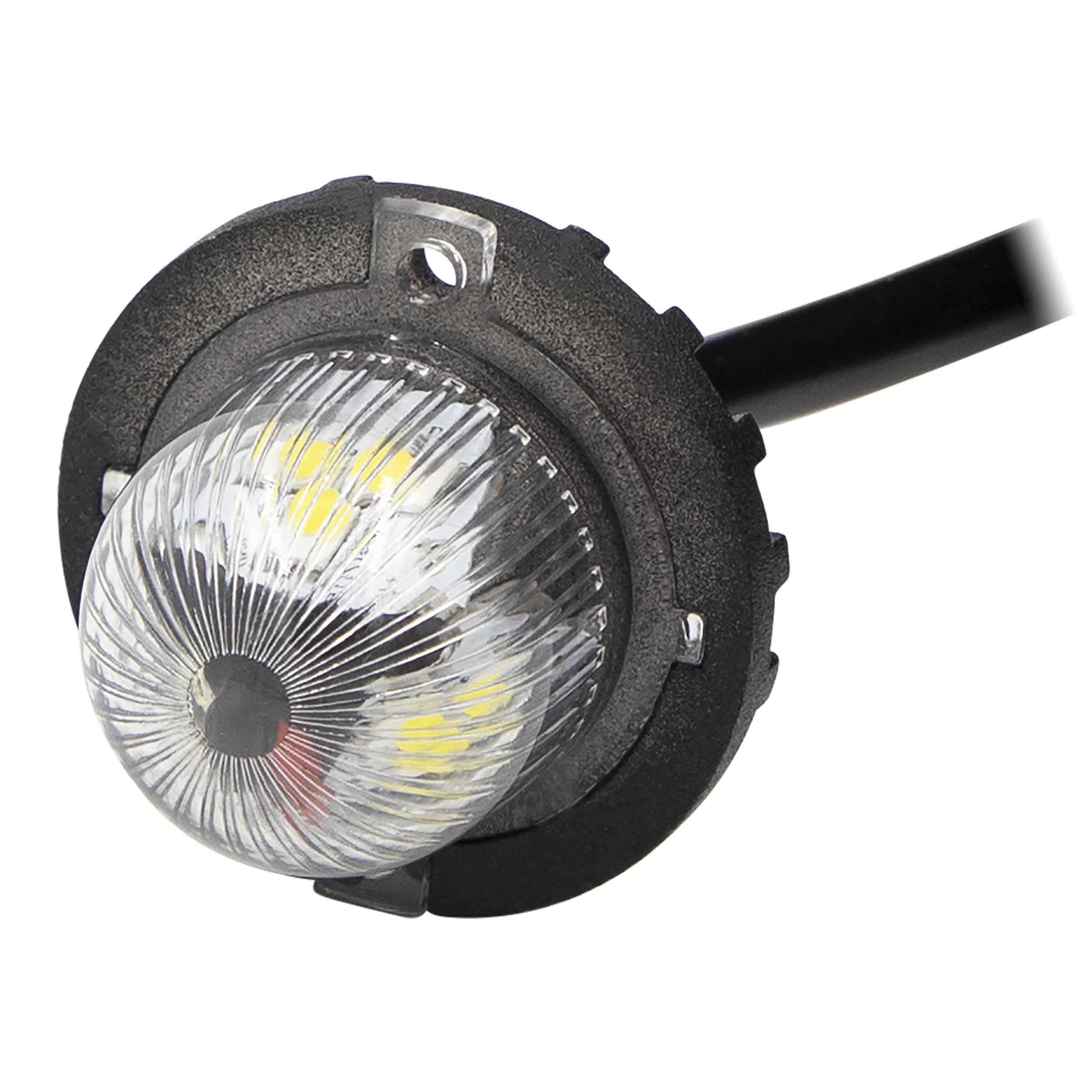 Hidden Strobe Blue Marker Lights - 1 Inch, 9 LED