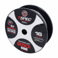 V10 OFC Speaker Wire | 16 AWG | 250 ft. | White/Black