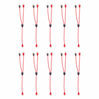 V6 2-Channel RCA Y Cable | 1 Female to 2 Male | 10 in. | 10 Pack