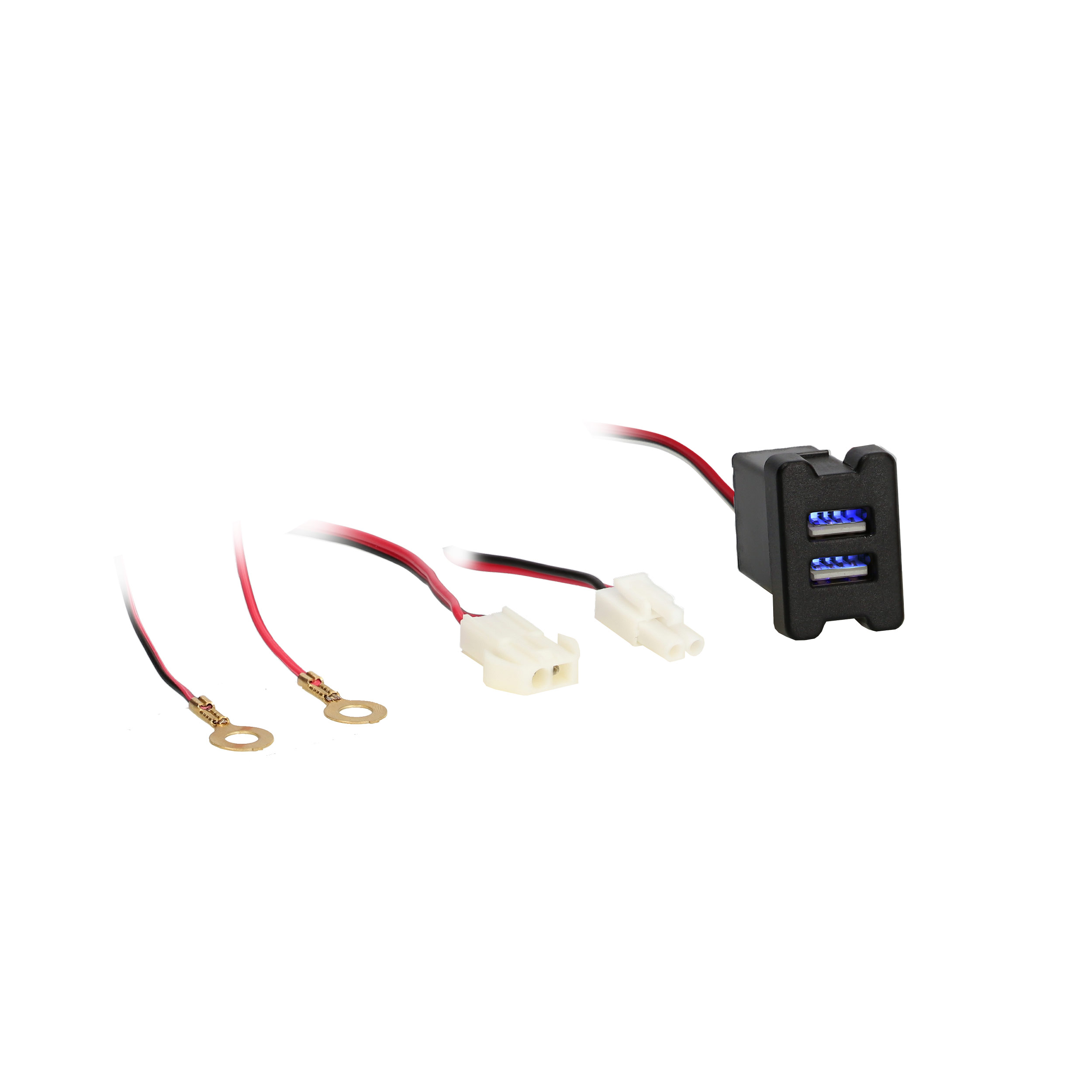 Toyota Style Knockout USB Car Charger - Retail Pack