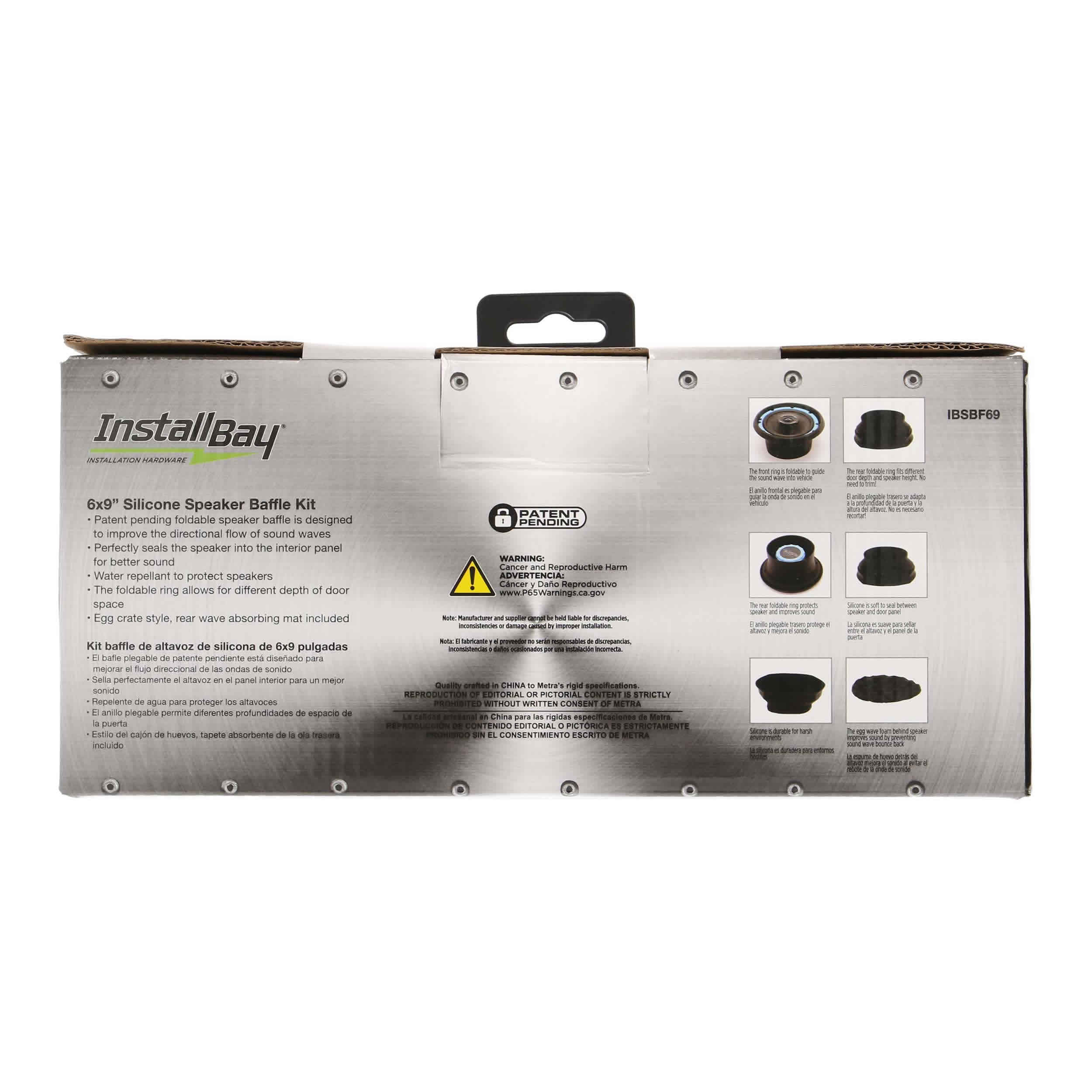 2 Piece Speaker Baffle Kit 6X9 Inch - Pkg/Pair