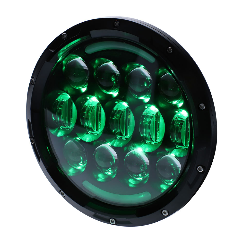 Improved RGB Backlit 7" LED Light - 7 Inch, 15 LED