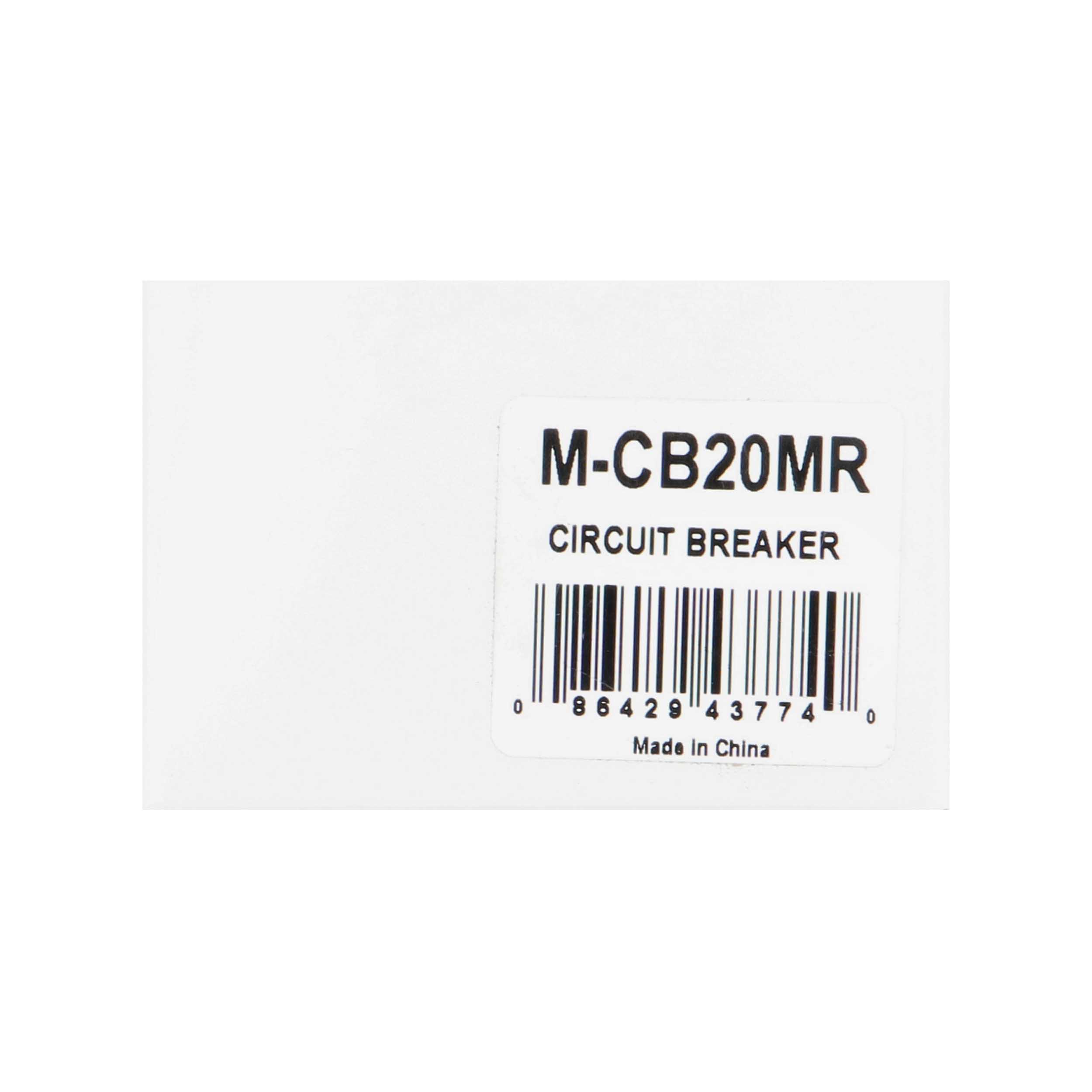 15A Mini Circuit Breaker Manual Reset