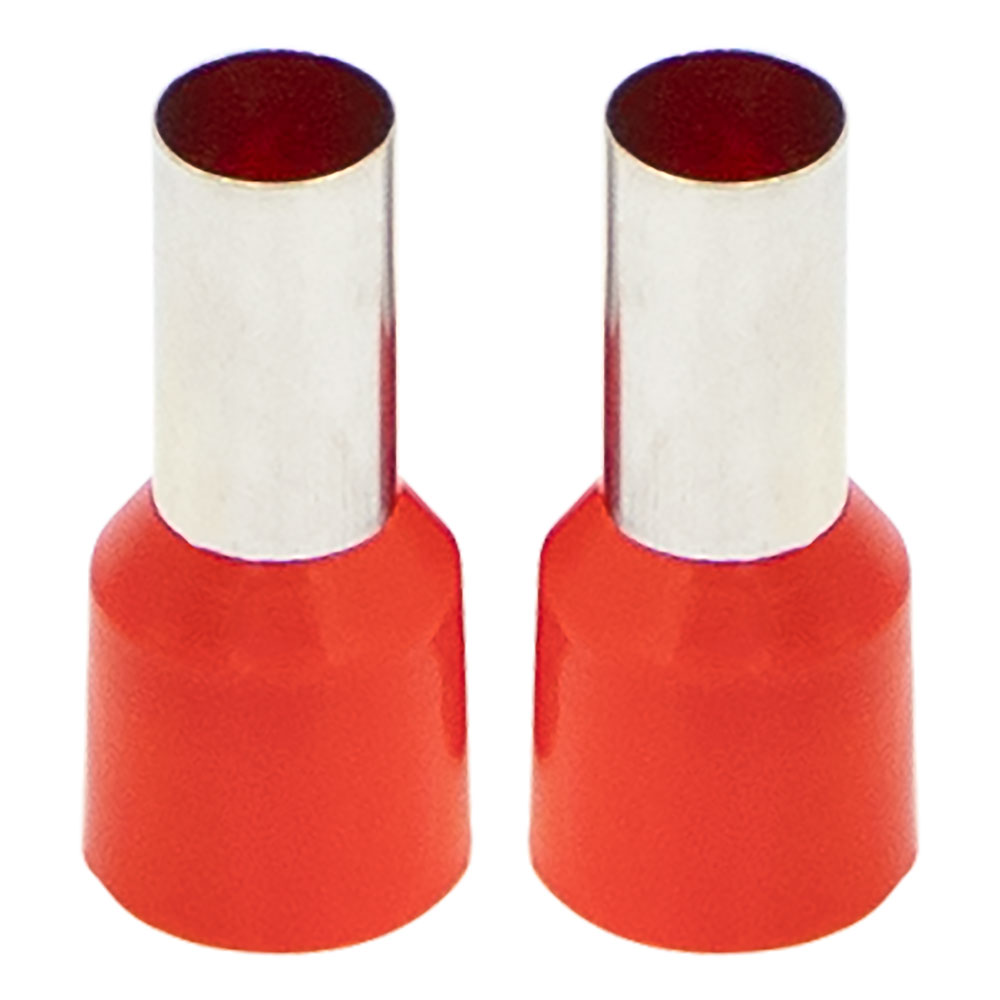 Ferrules - Red 8GA - 50 per bag