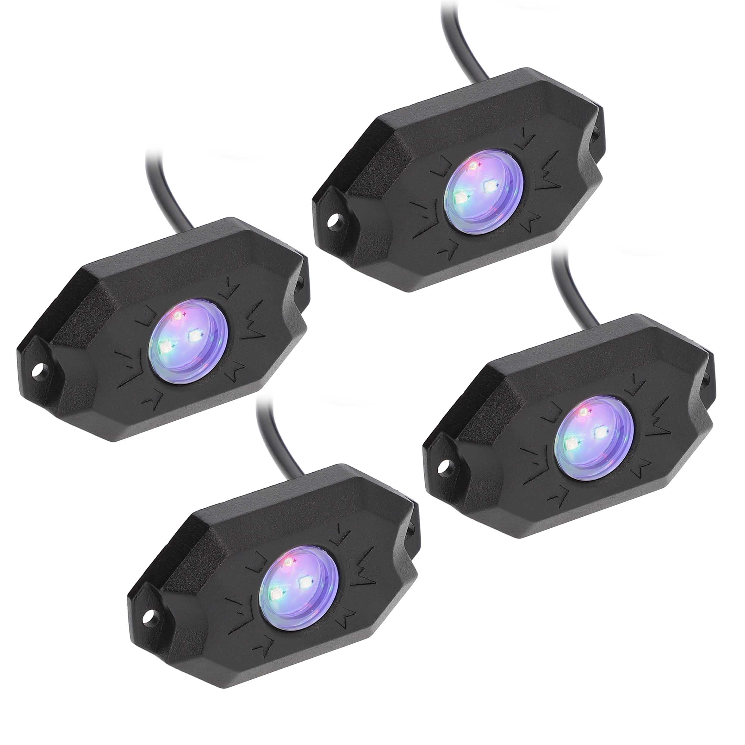 Daytona Lights RGB 4-Piece Rock Light Kit - App-Controlled