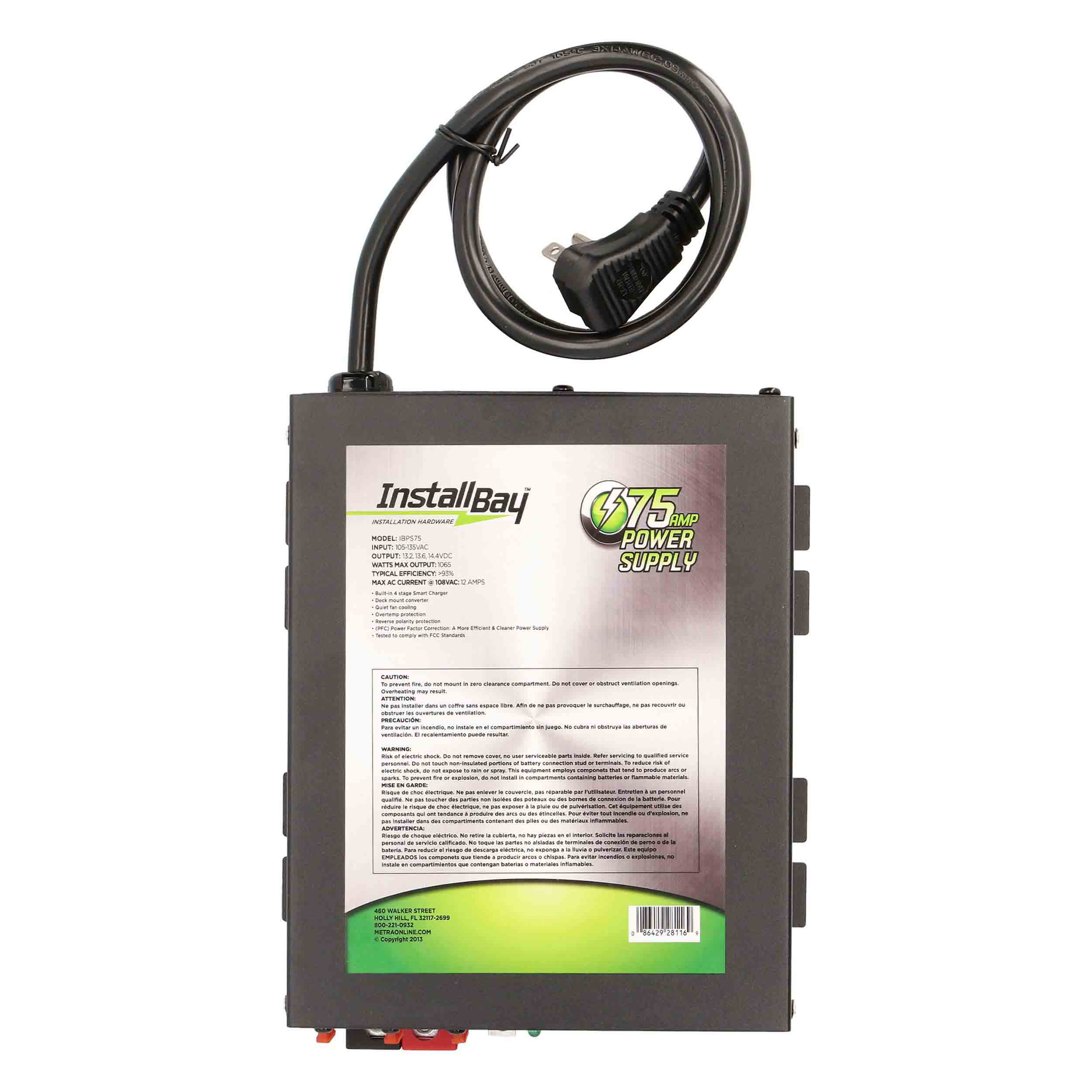 75A power supply 4 stage smart charger