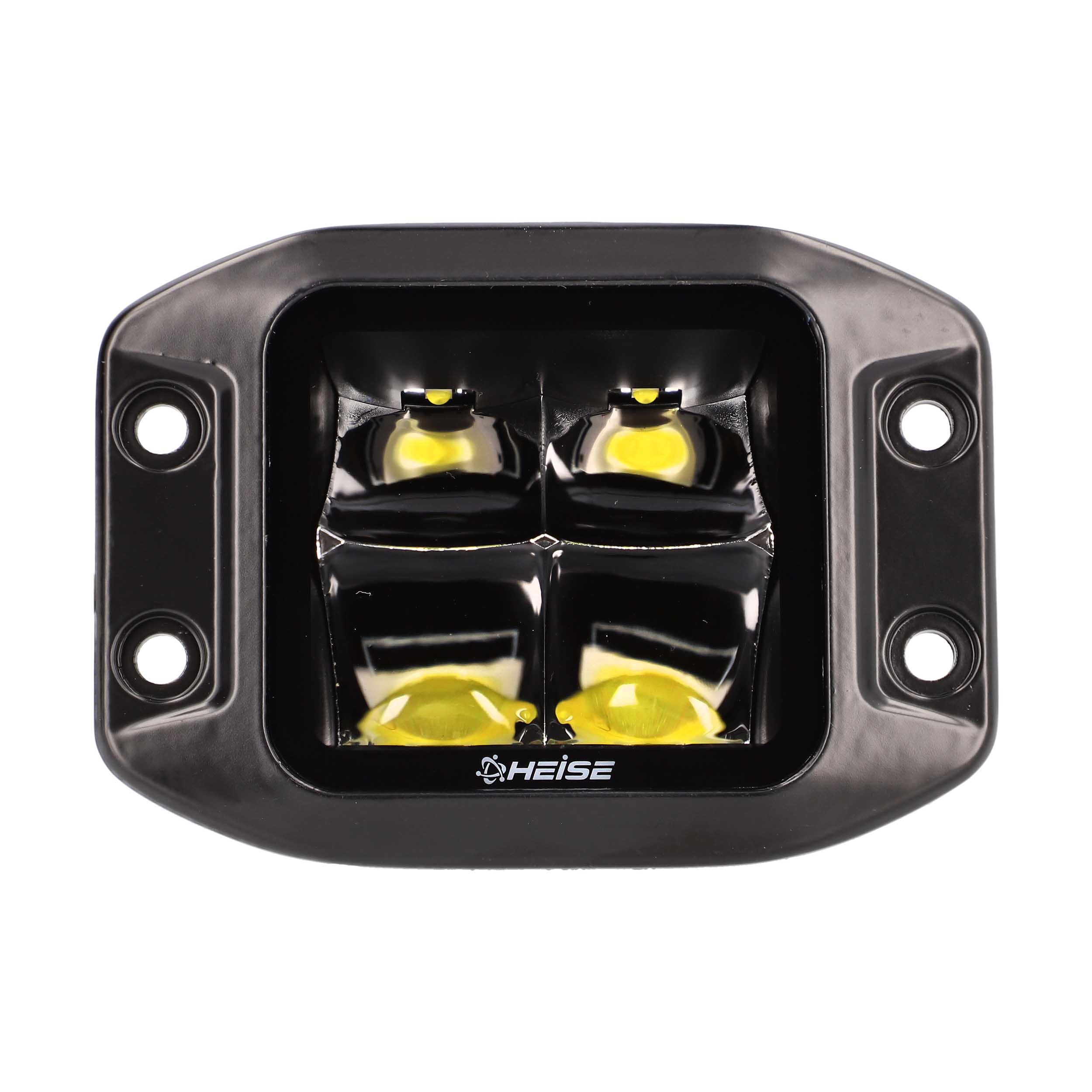 Blackout Flush Mount 3.5" Cube 4 LED Light - Spot