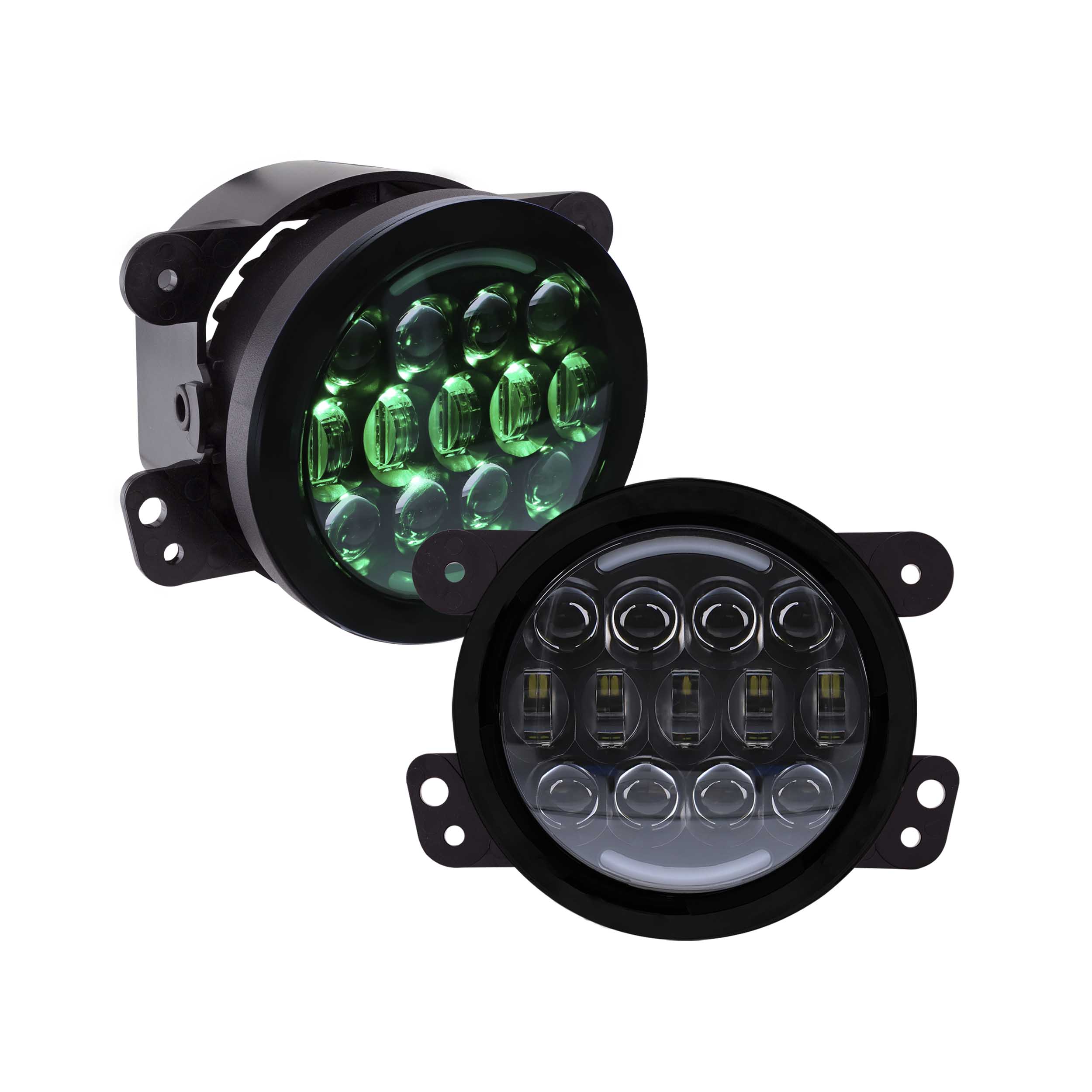 Improved 4 inch RGB Backlit Off-Road Fog Lights
