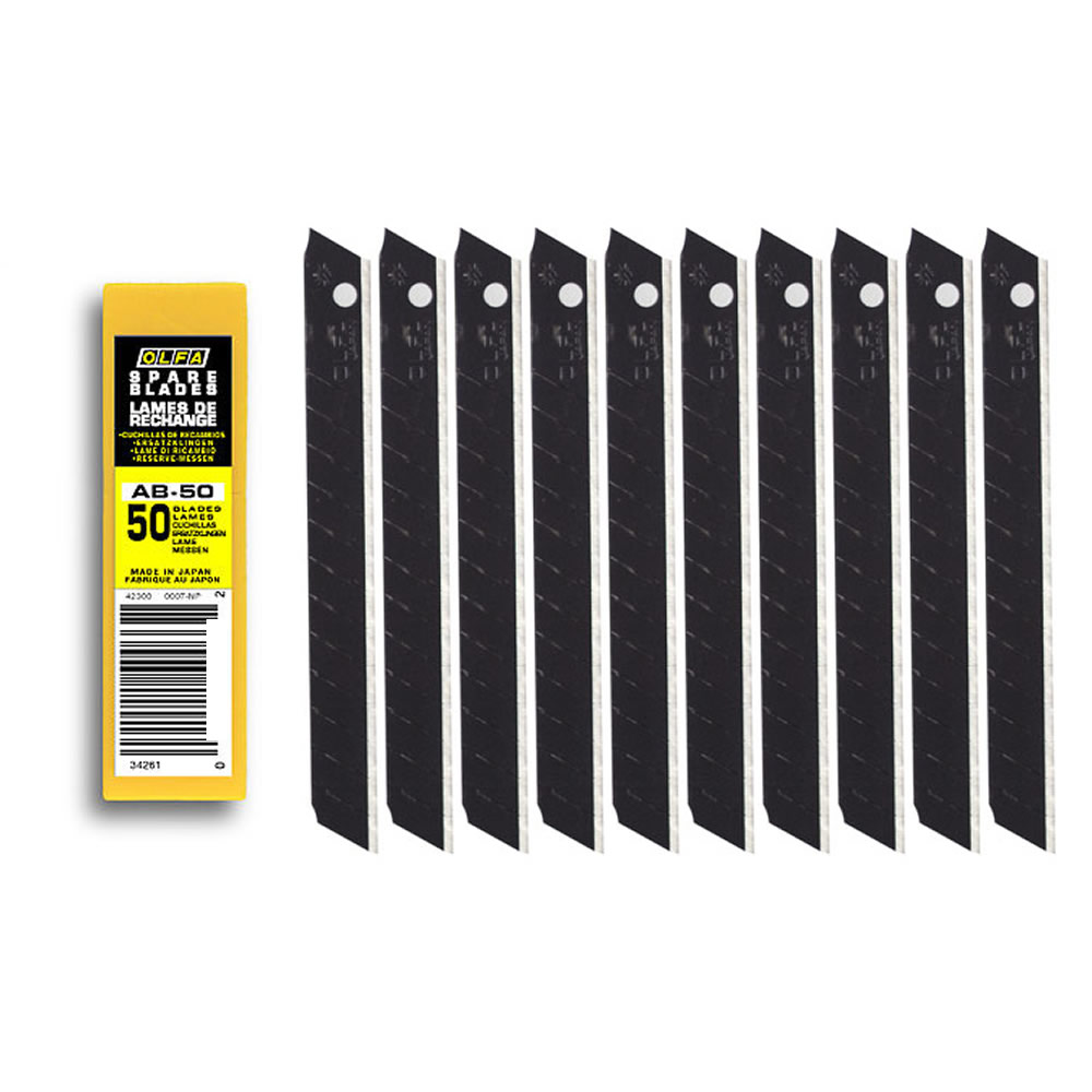 9MM Replacement blades feature 13 segments per strip - 50PK