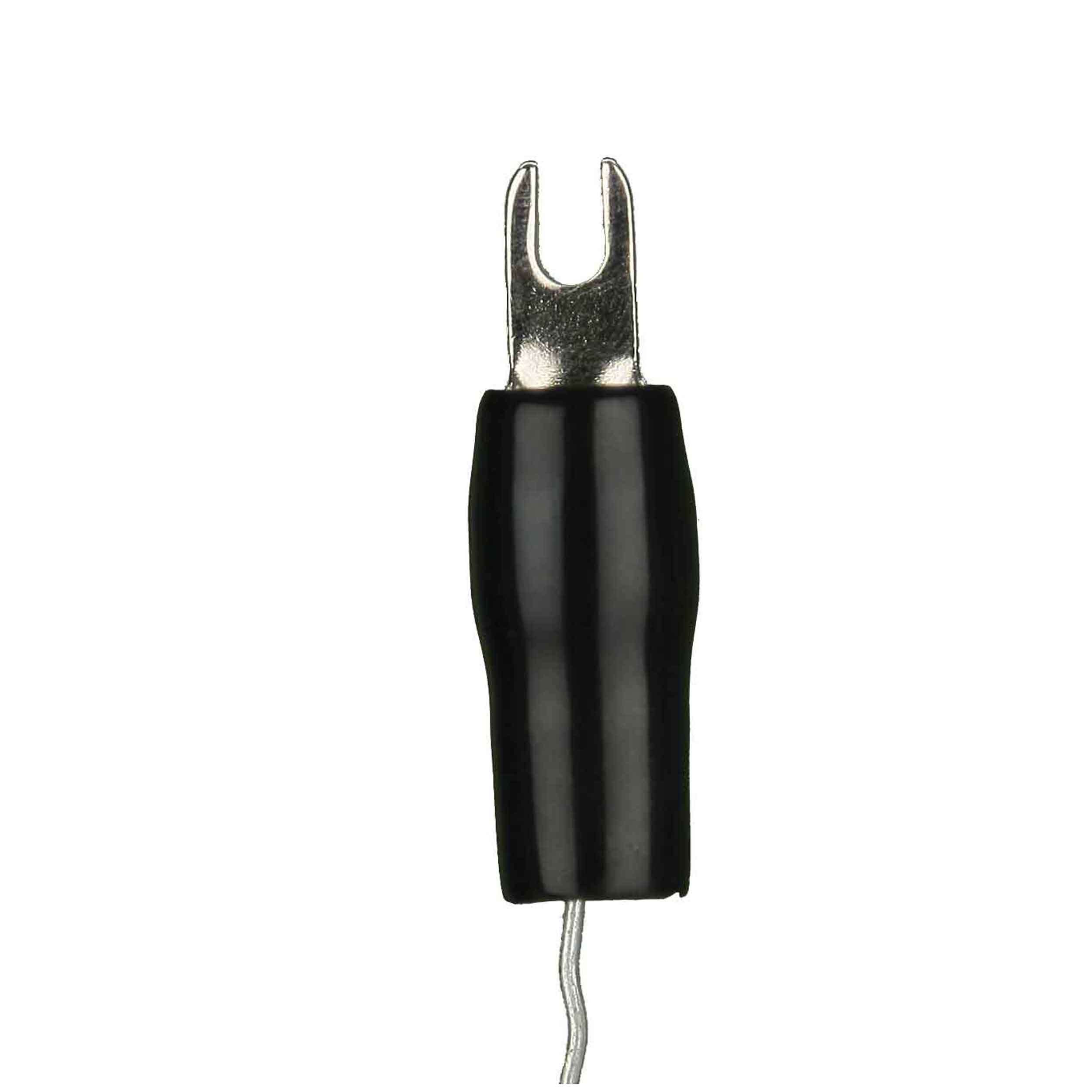 Barrier Spade Terminal 4 Gauge #10 Nickel - 5 Red 5 Blk
