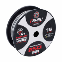 V10 OFC Speaker Wire | 16 AWG | 250 ft. | White/Black