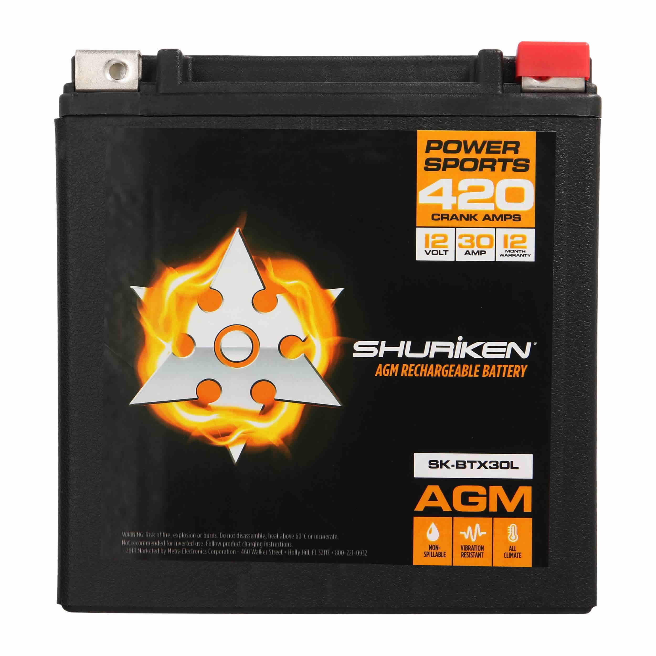 420 Crank AMPS 30AMP Hours AGM Battery