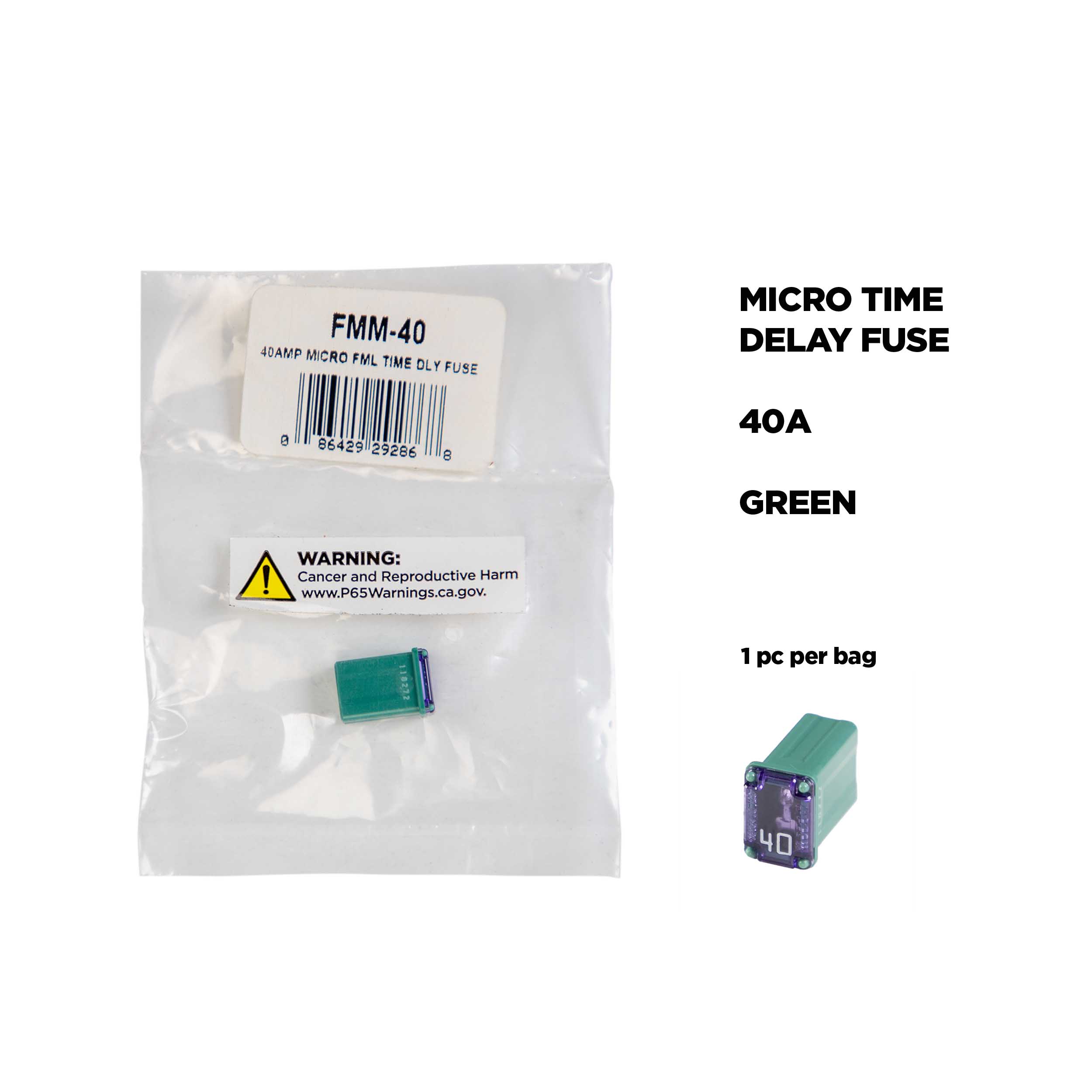 40AMP MICRO FEMALE TIME DELAY FUSE - each