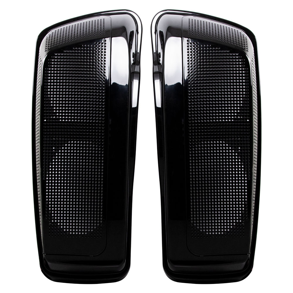 Saddlebag Lid Pair with Dual 6x9" Speaker Adapters - Fits Ha