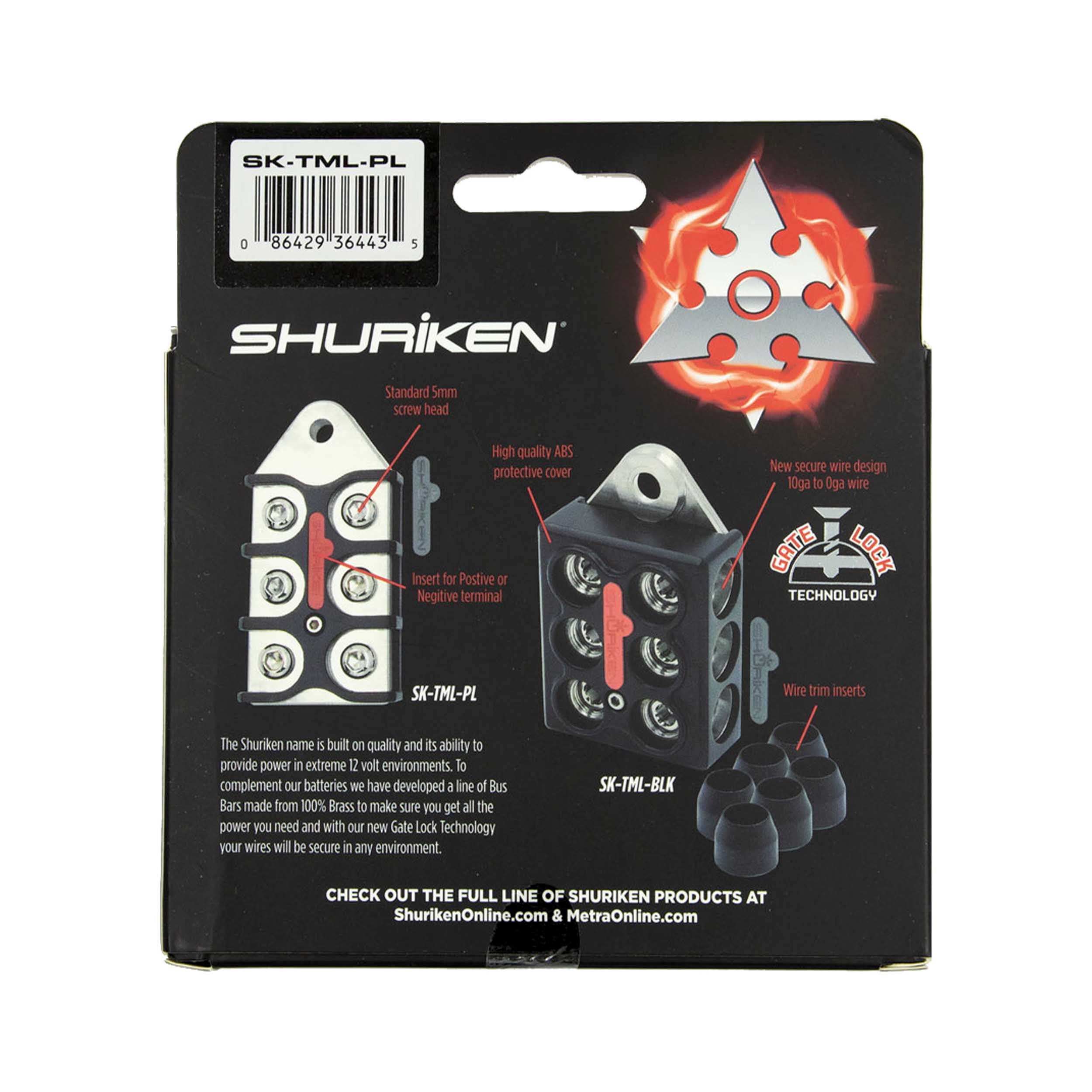 Shuriken Brass Bus Bar Plate for Ring Terminals